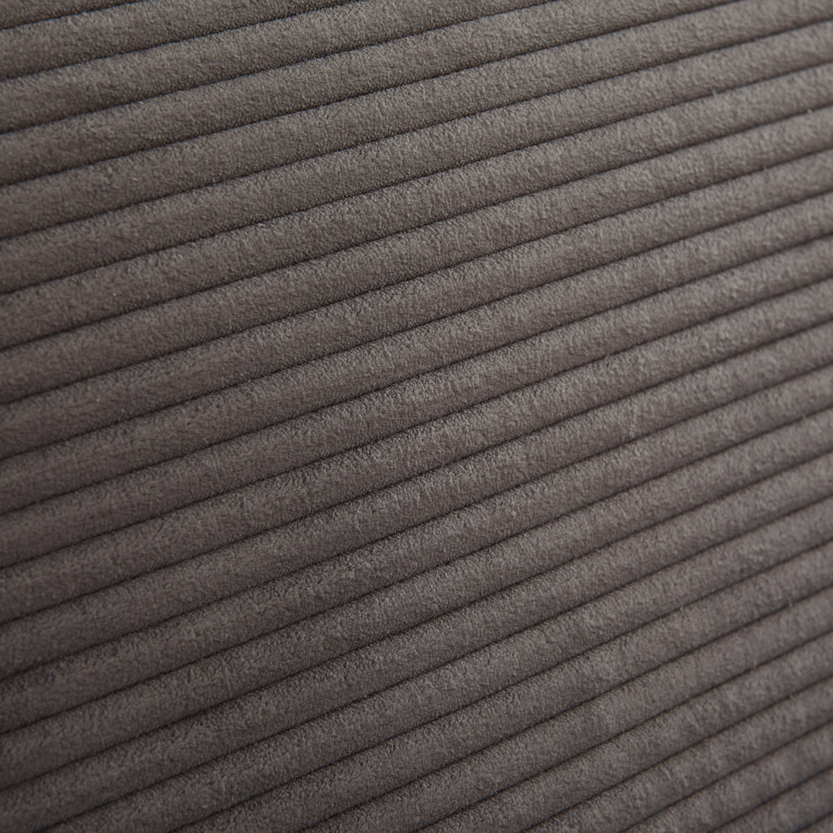 Canapé convertible 3 places en velours côtelé L185 cm - MIRA gris anthracite, CALICOSY