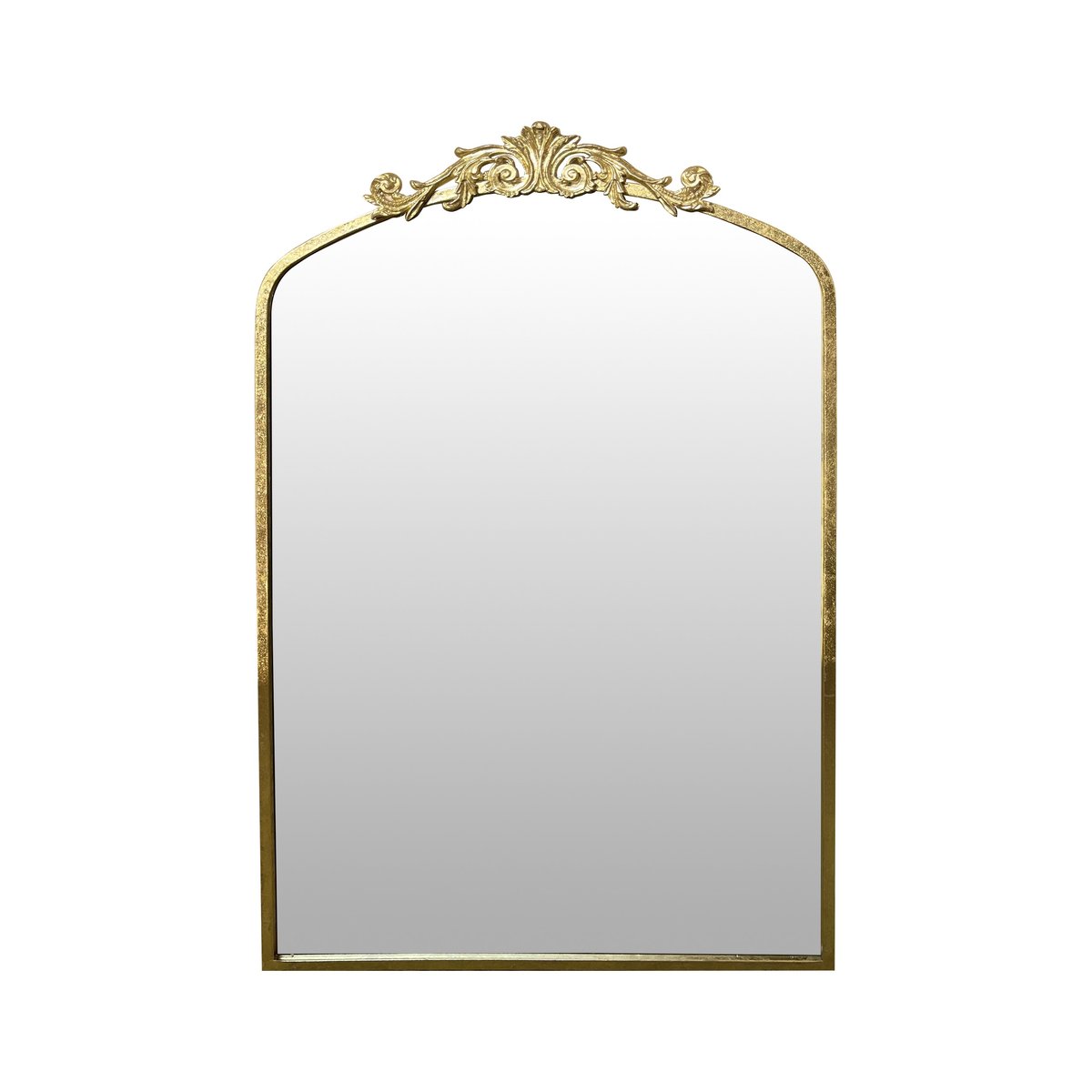 Miroir fronton métal 60.5x93cm or, EMDE