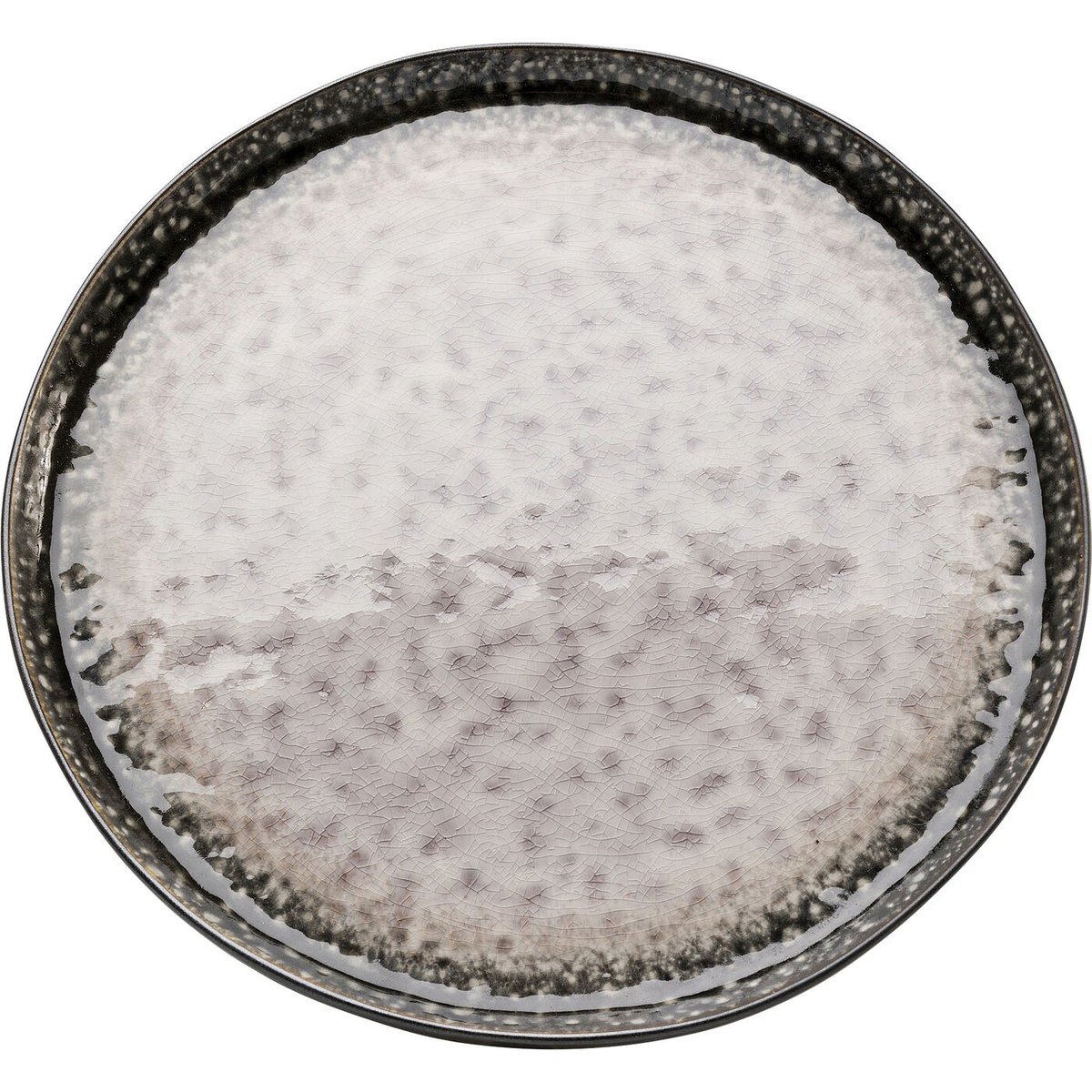 Lot de 4 assiettes plates 27cm, SOHO gris, KARE DESIGN