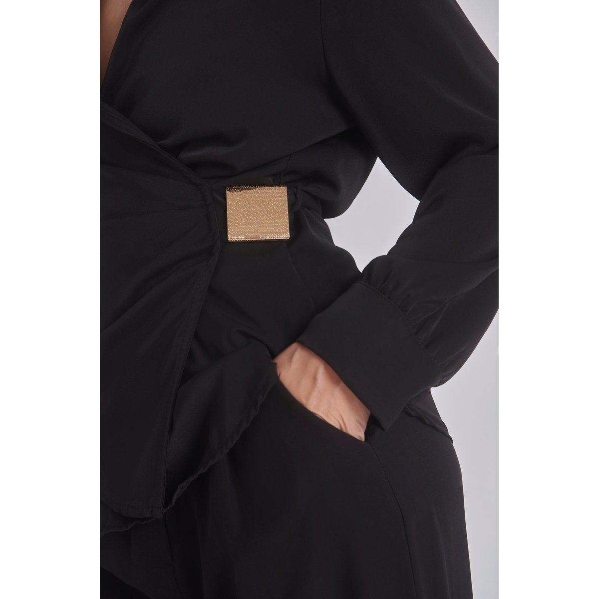 Blouse portefeuille ROBBIE noir, BENOA