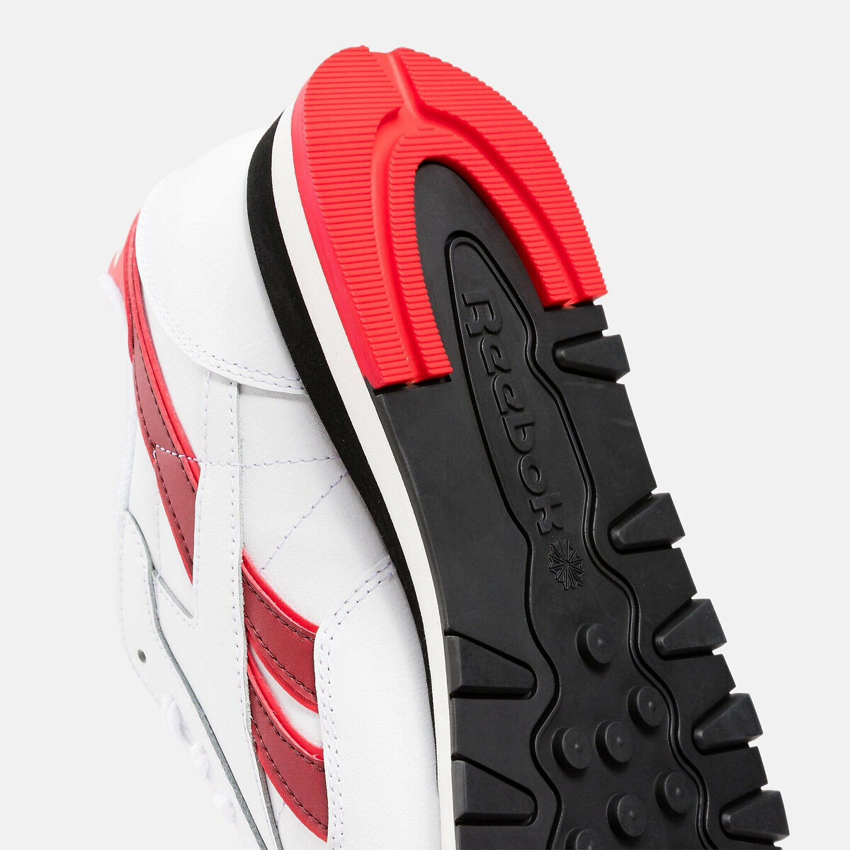 Baskets Classic Leather blanc/rouge/noir, REEBOK CLASSICS