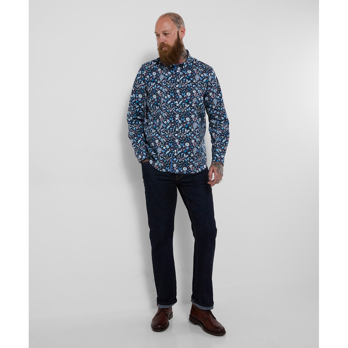 Fantastique Chemise Imprimé Floral bleu, JOE BROWNS