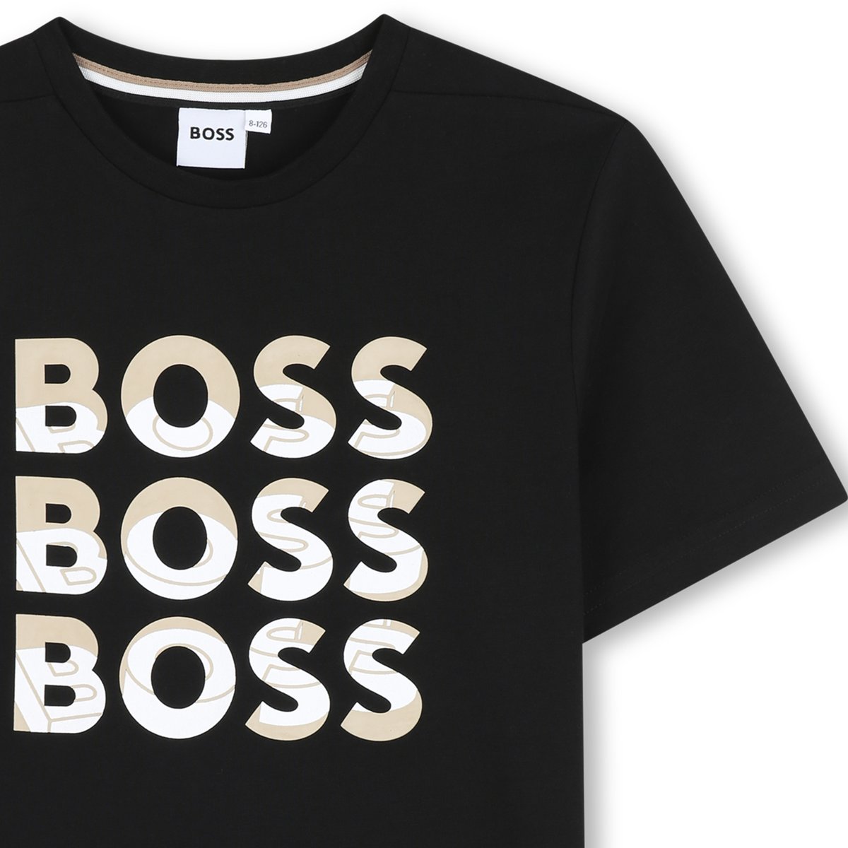 T-shirts à manches courtes black, BOSS KIDSWEAR