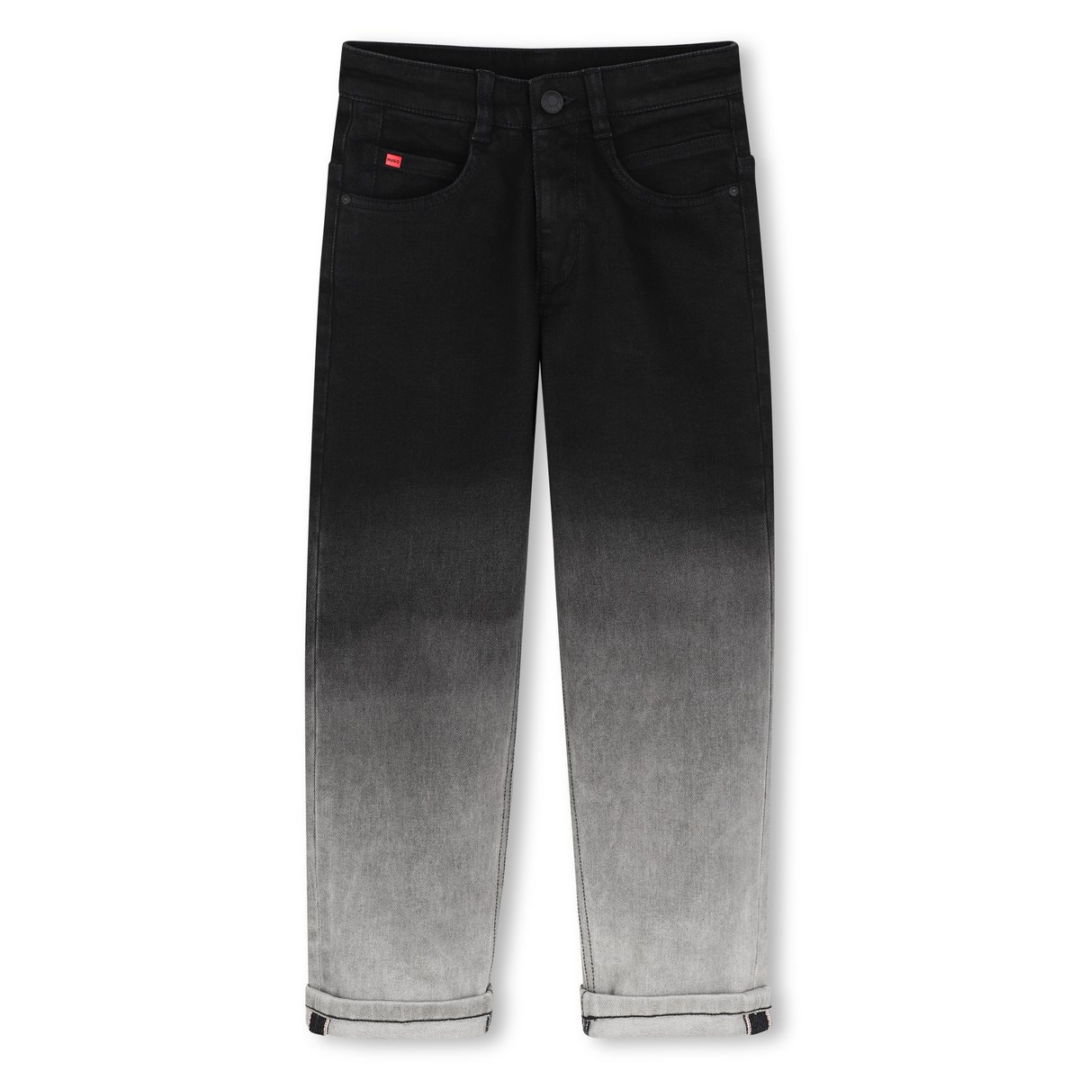 Pantalon en denim denim black lave, HUGO KIDSWEAR