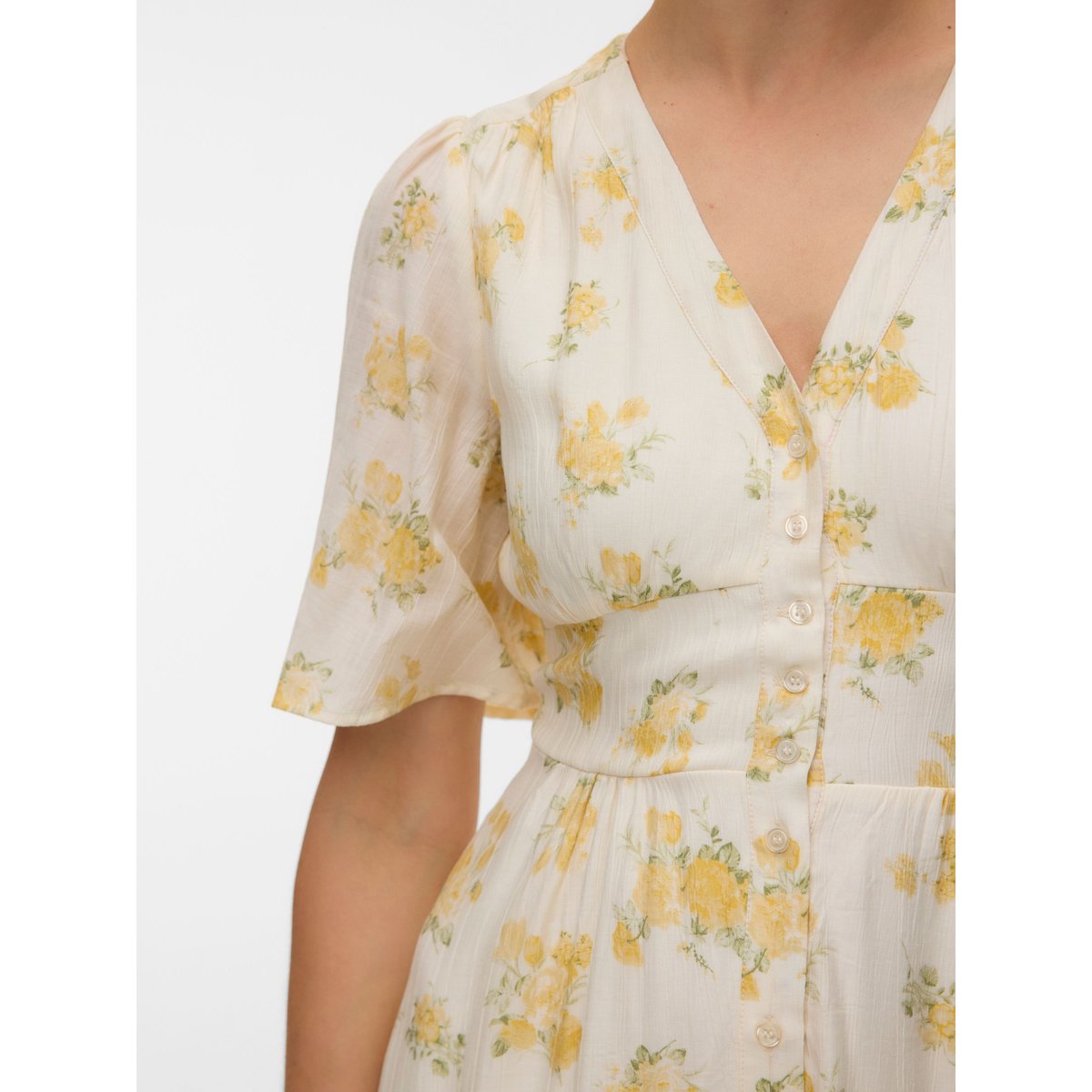 Robe Smockée birch, VERO MODA