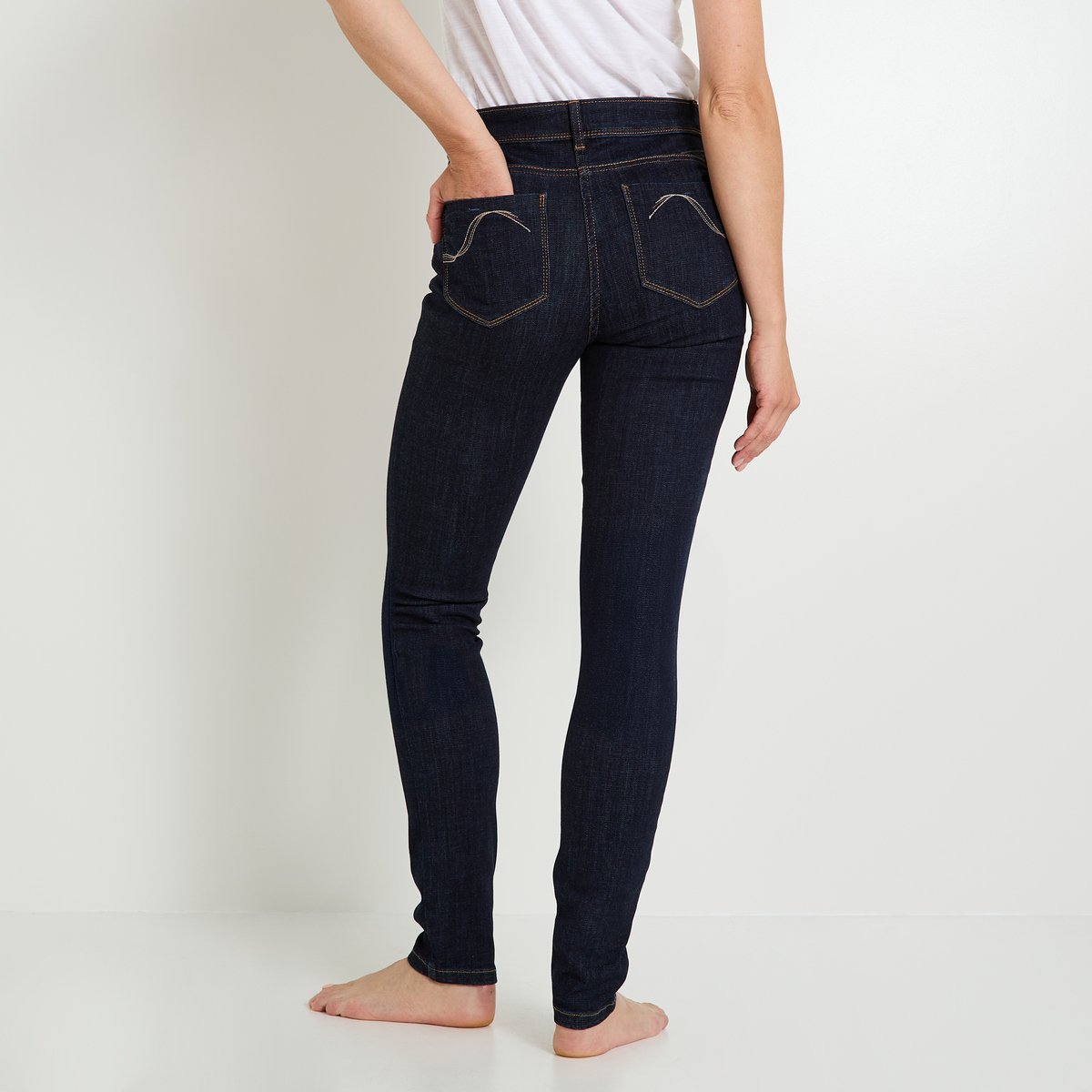 Jean push-up RIO P01 bleu brut, GRAIN DE MALICE