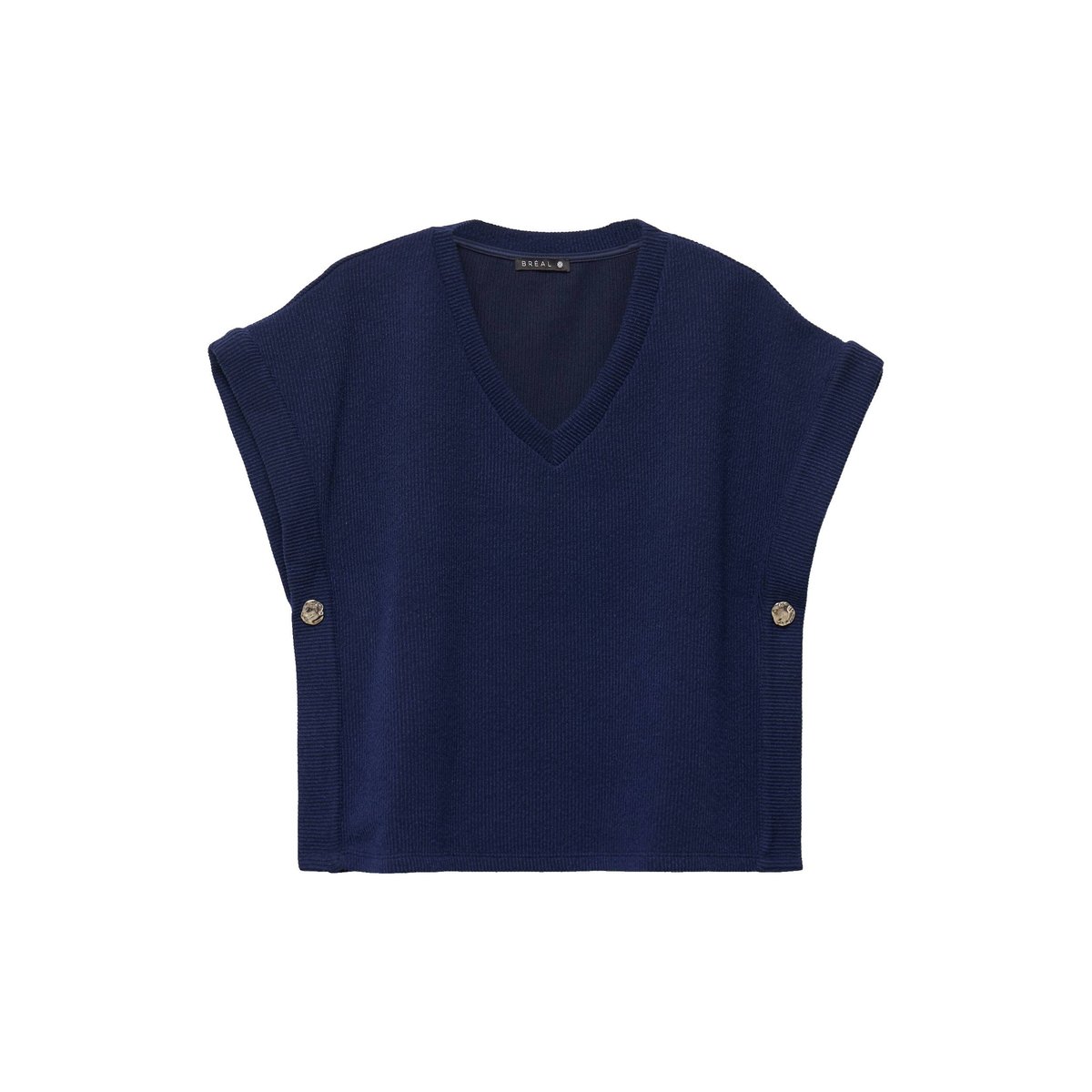 T-shirt sans manches bleu marine, BREAL