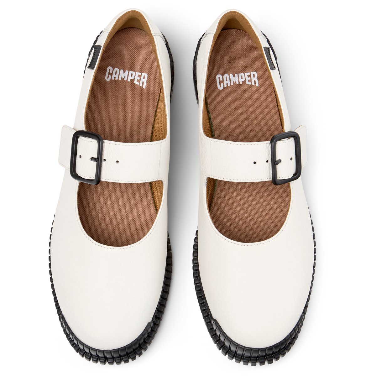 Ballerines Cuir PIX blanc naturel, CAMPER