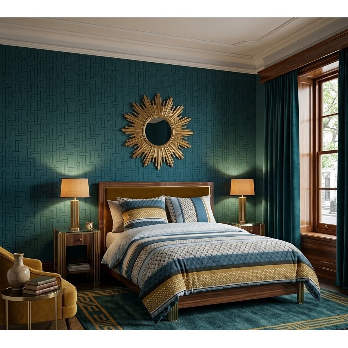 Parure de lit Collection Osiss bleu, EDEN