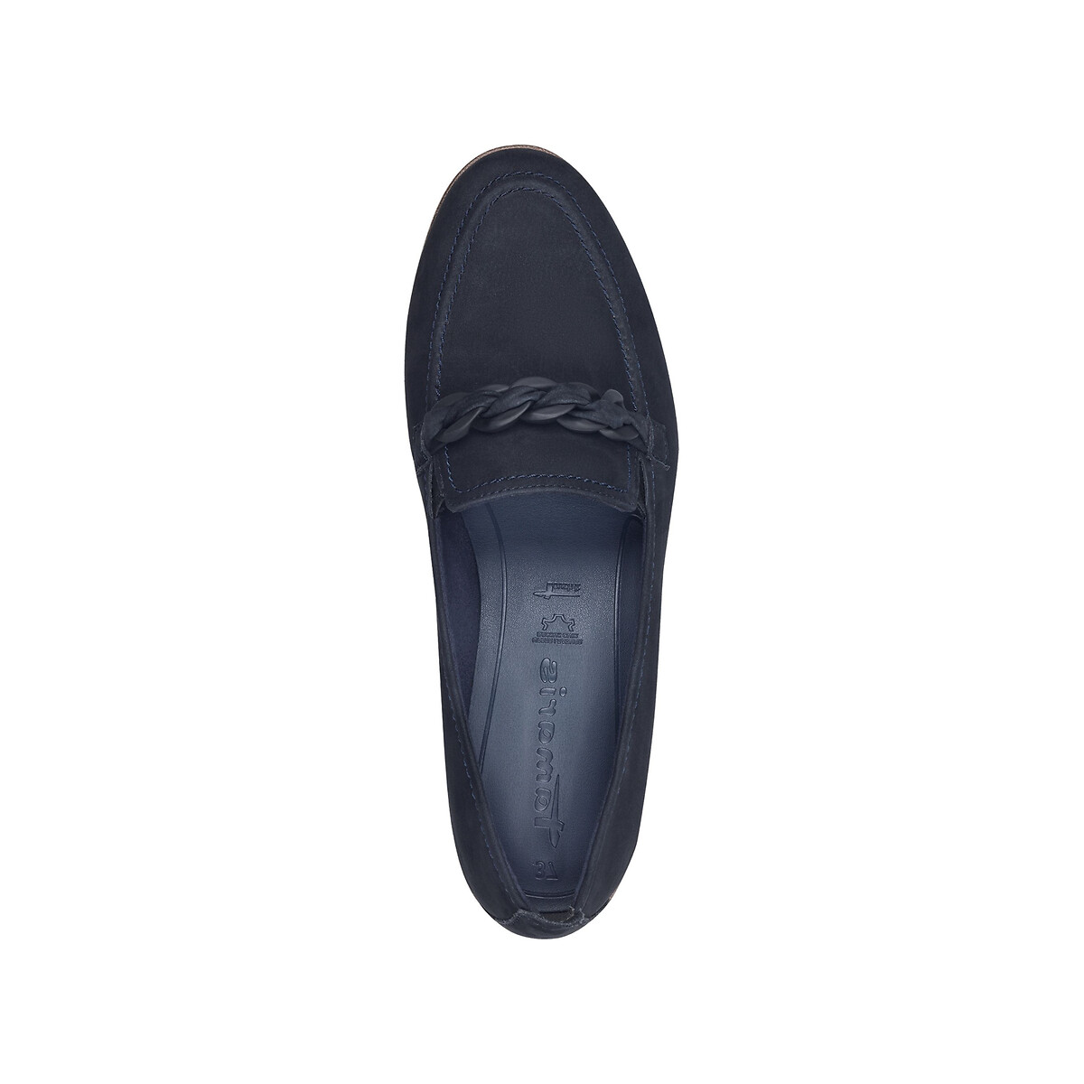 Leather Loafers navy blue, TAMARIS