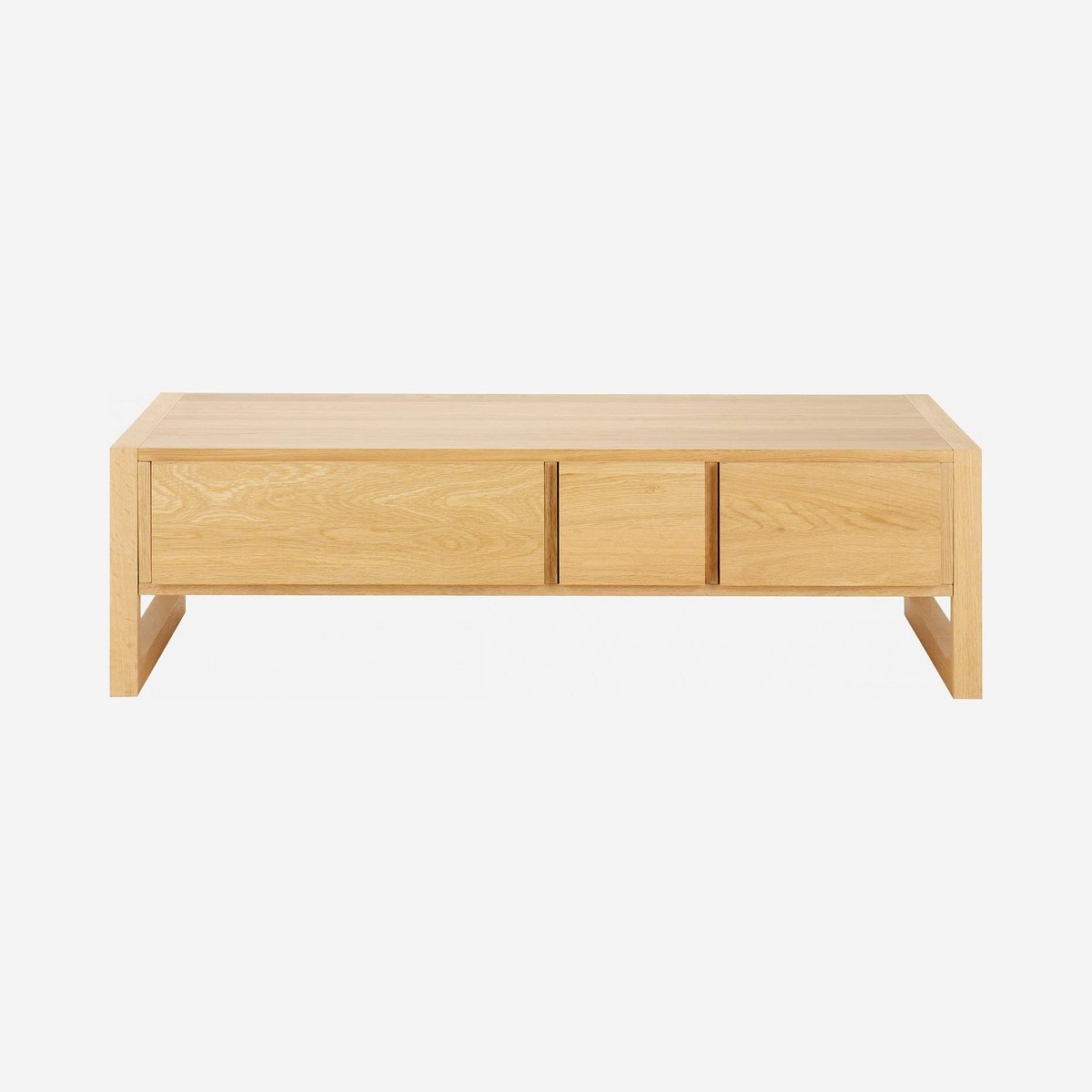 Table basse bois HANITA naturel clair, HABITAT