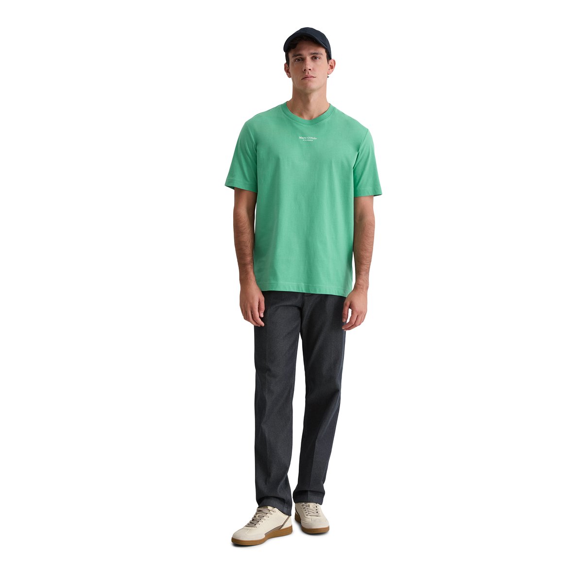 T-shirt regular en pur coton bio gris, MARC O'POLO