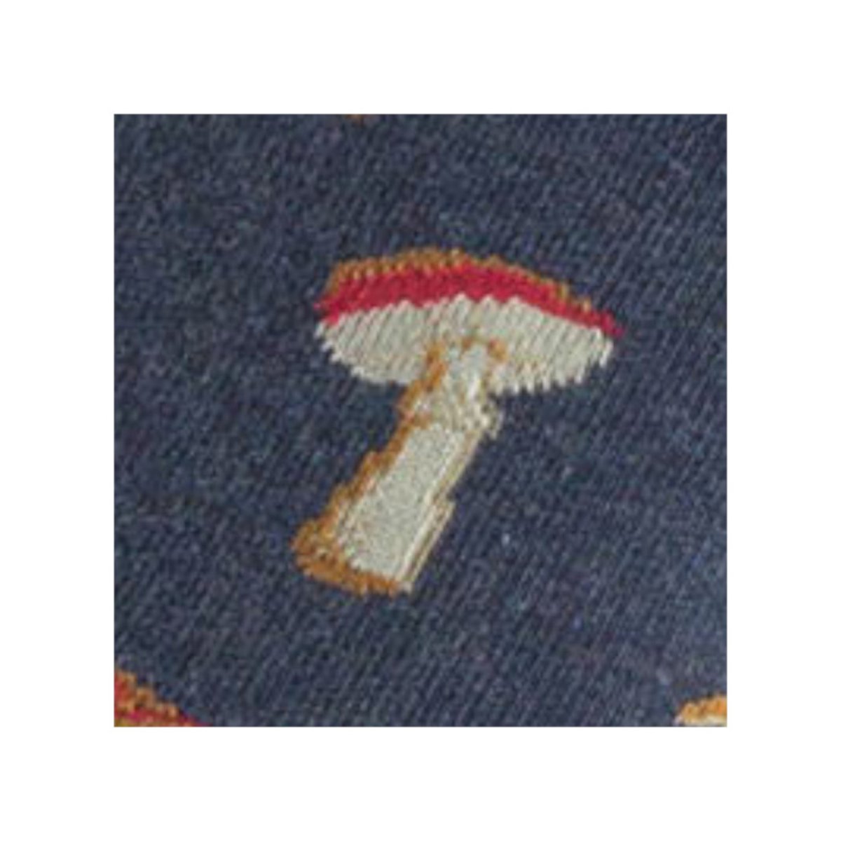 Mi-chaussettes Homme jersey all over de champignons Coton fabriquées en France jean, KINDY
