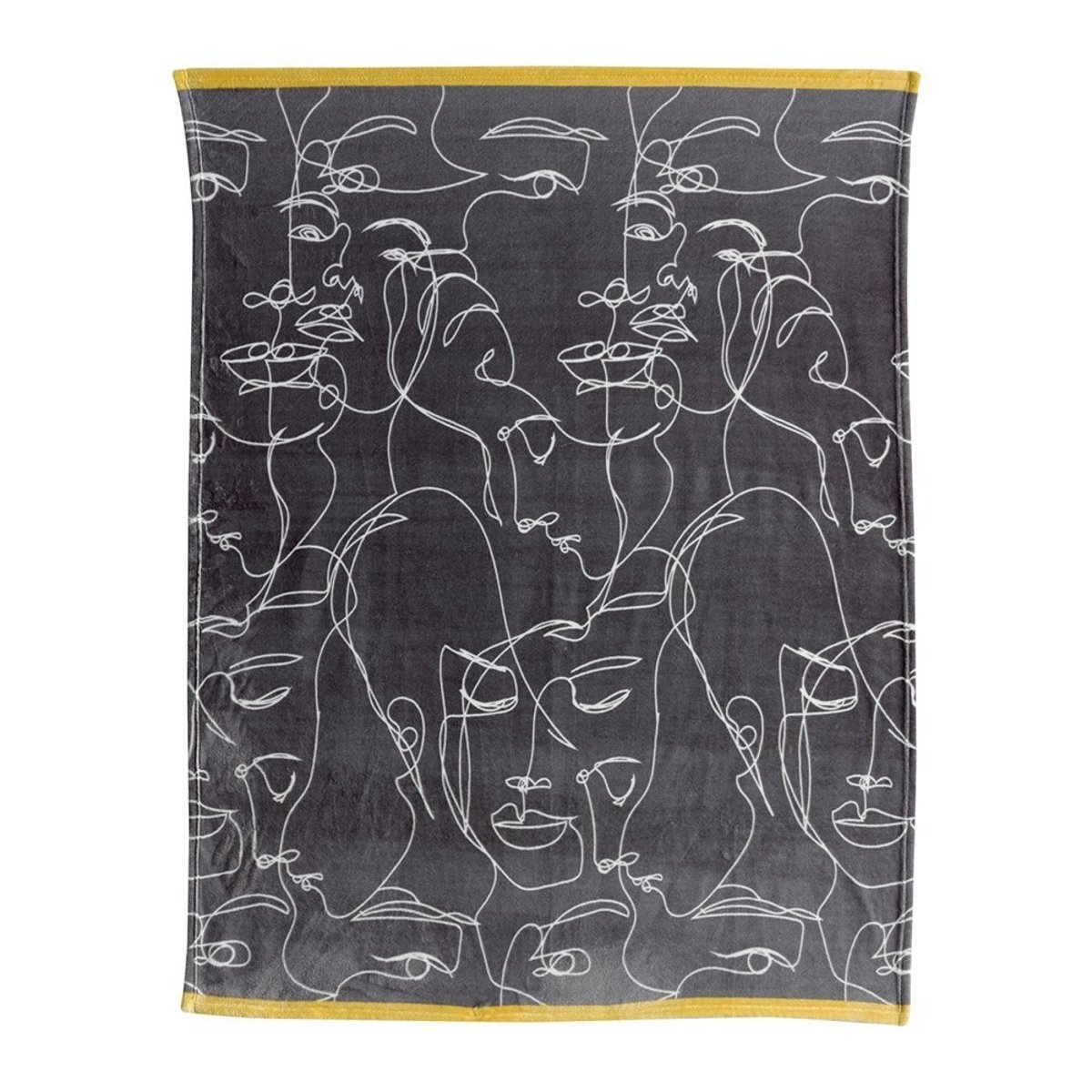Plaid ultra-doux 130x160  Nymphea gris, DECORATIE