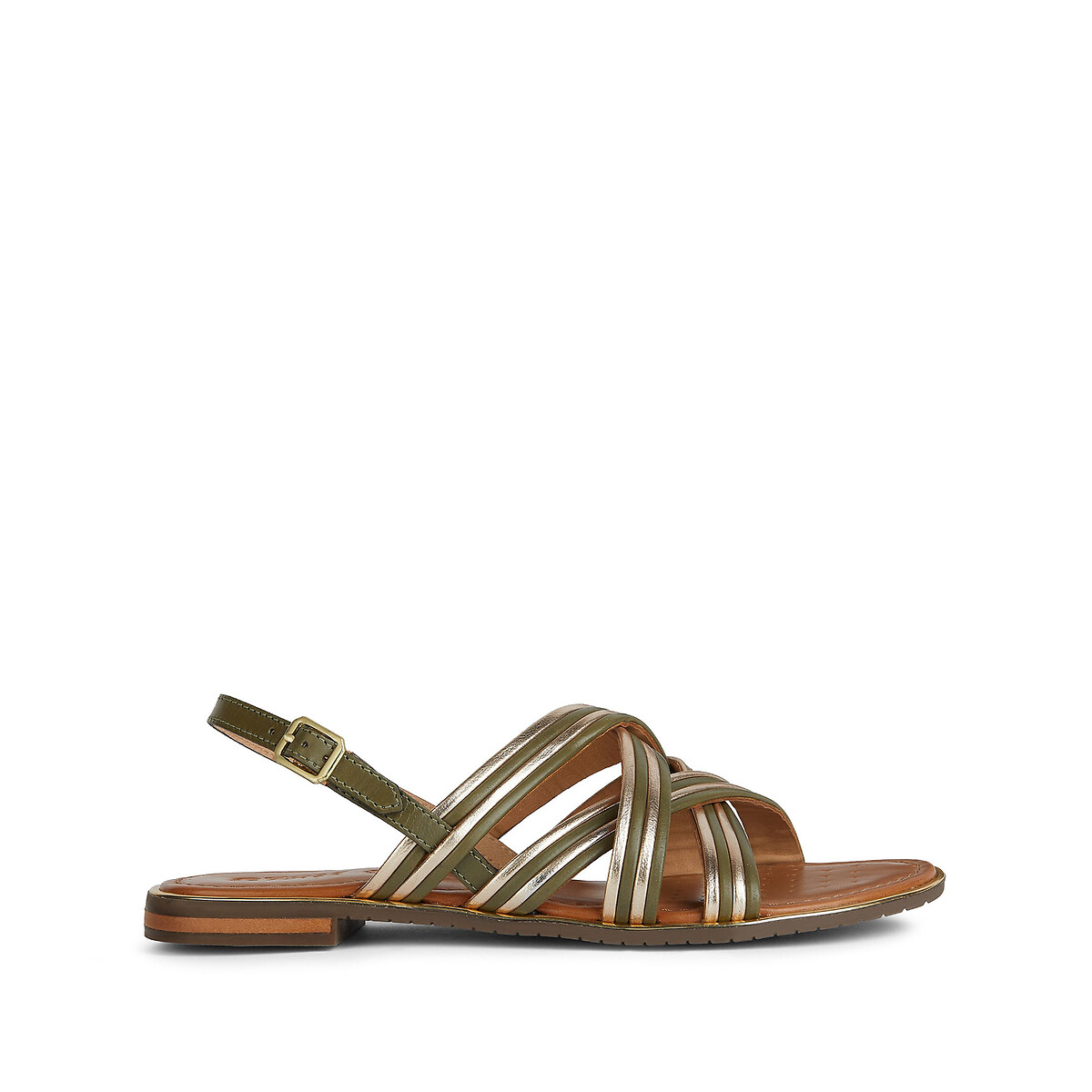 Geflochtene sandalen bronzefarben La Redoute Collections La Redoute