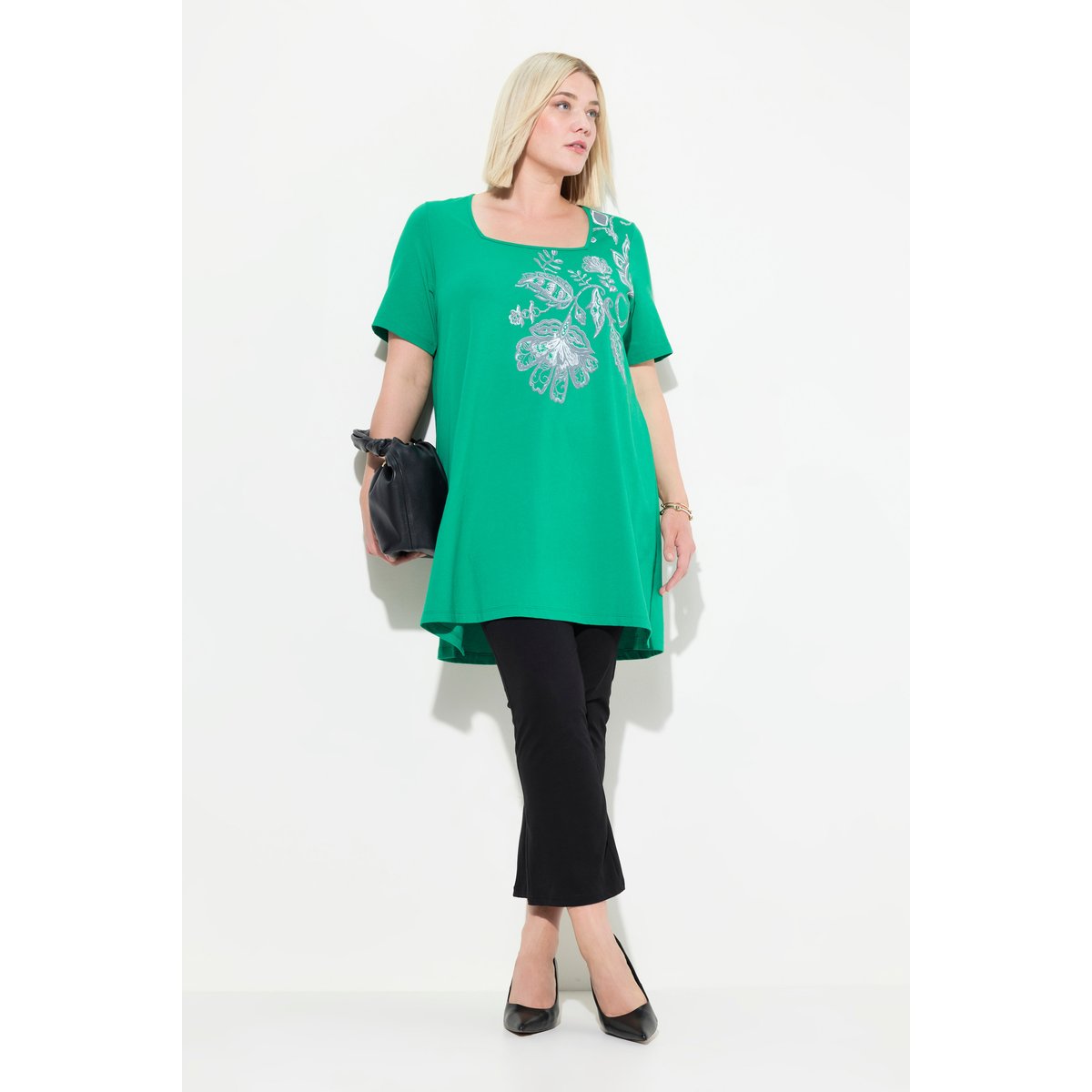 T-shirt long vert d’été, ULLA POPKEN