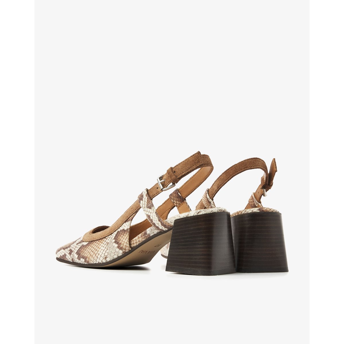 Escarpins LAINE MICHELLE snake print,cognac, VIA VAI