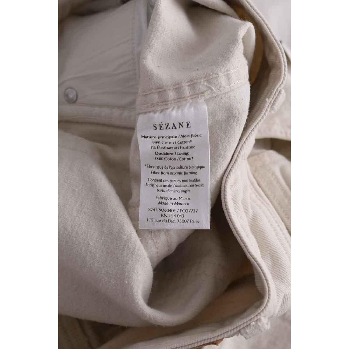 Jean large - Très Bon État ecru, SEZANE