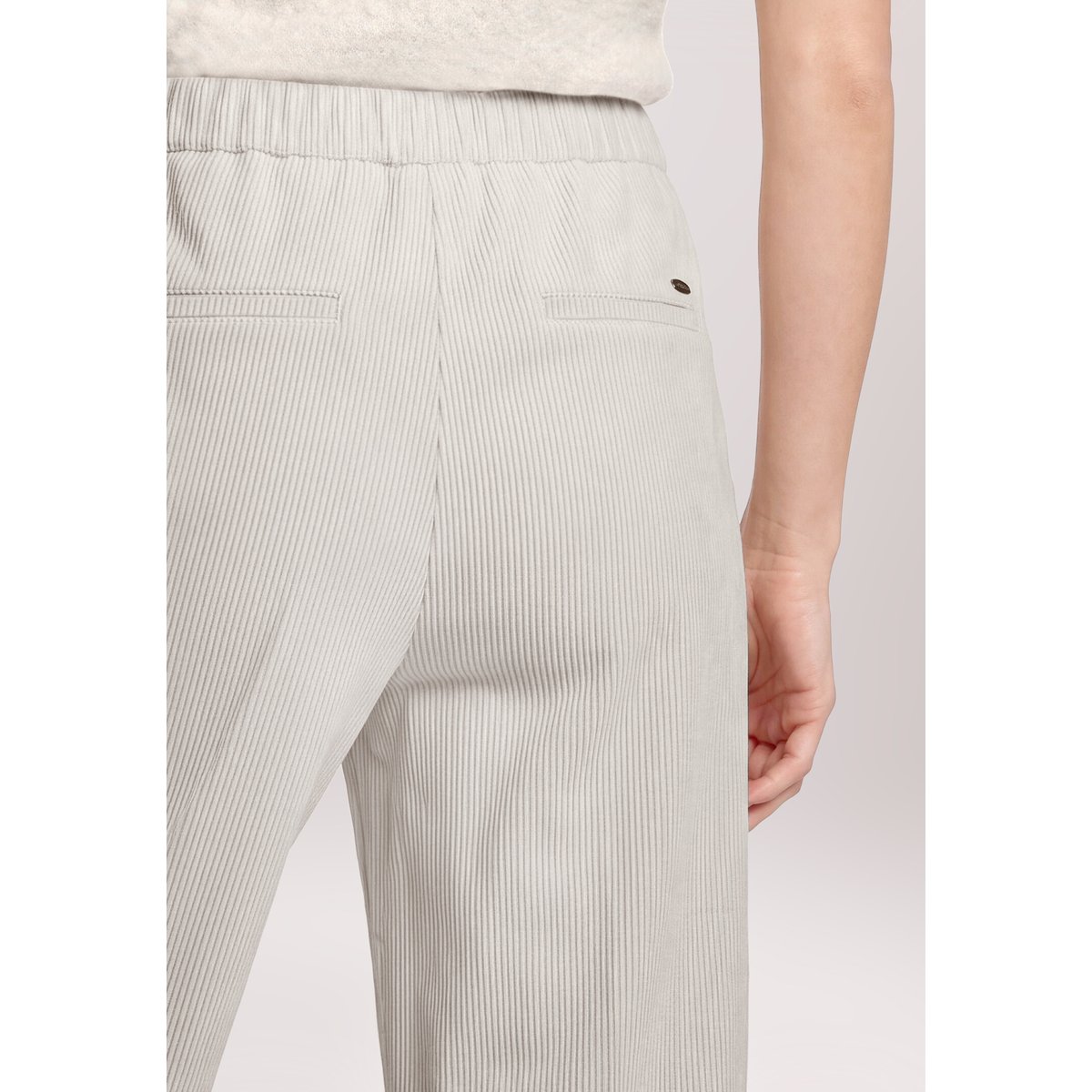 Pantalon à enfiler à jambes larges white sand, BETTY & CO