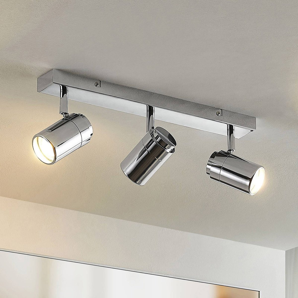 Spot en métal moderne, Remilan chrome, LINDBY