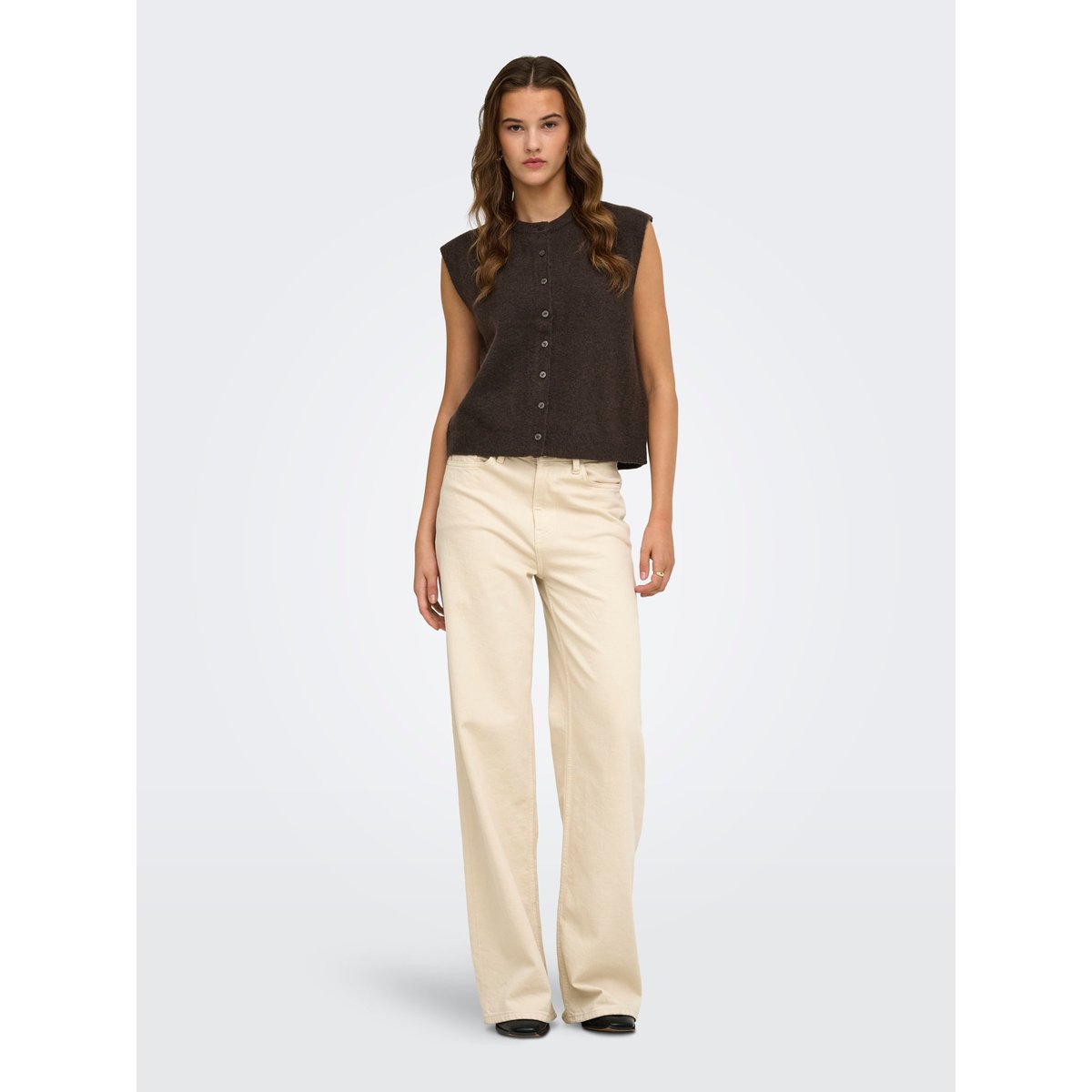 Gilet marron - coffee bean 1, ONLY