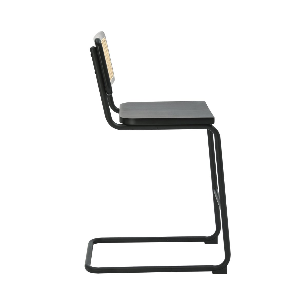 Chaises hautes en bois et métal - Lot de 2, BETTY bois noir, OVIALA