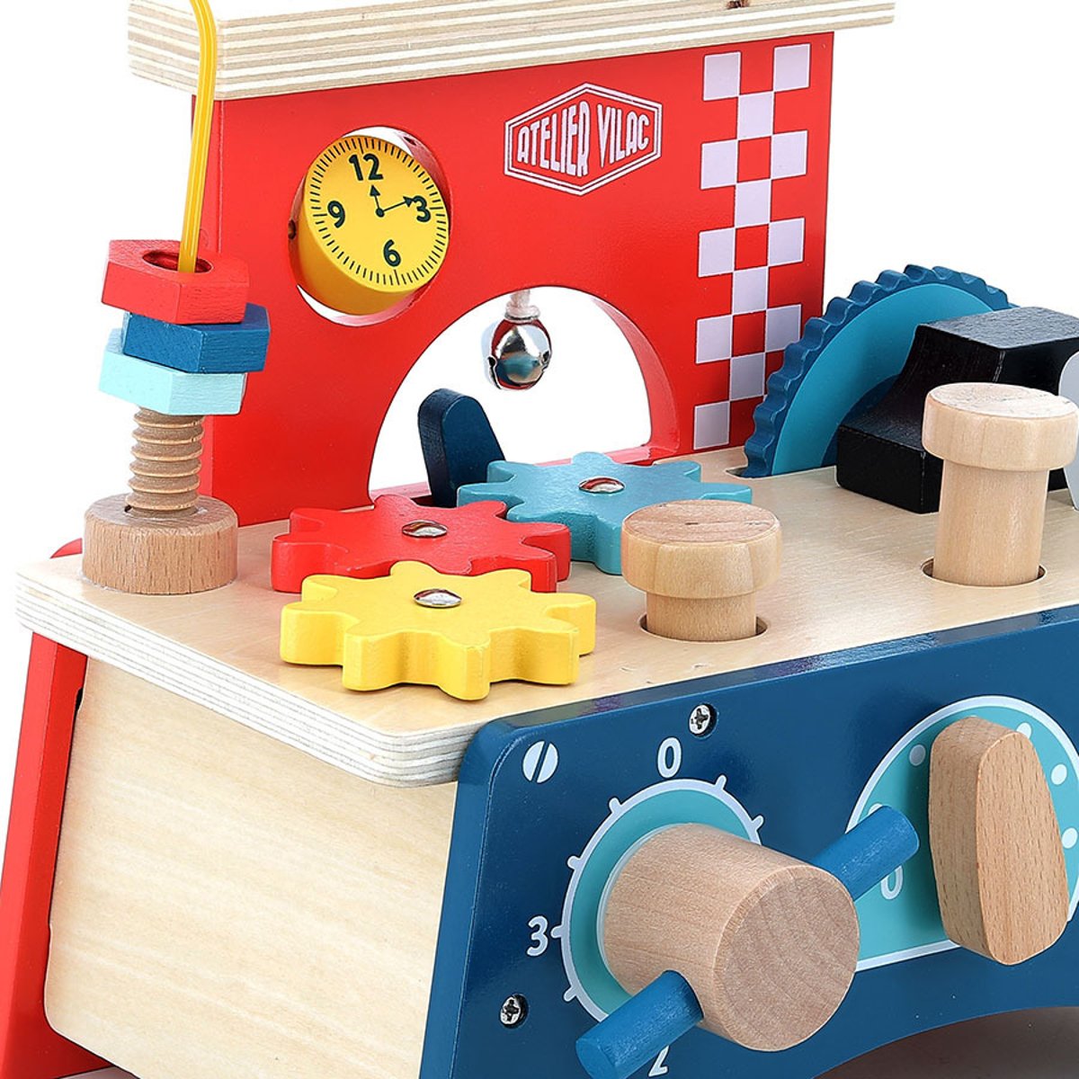 Établi d'éveil multi-activités rouge, VILAC