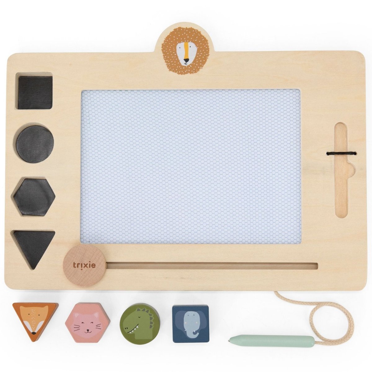 Tableau à dessin beige, bleu, vert, TRIXIE