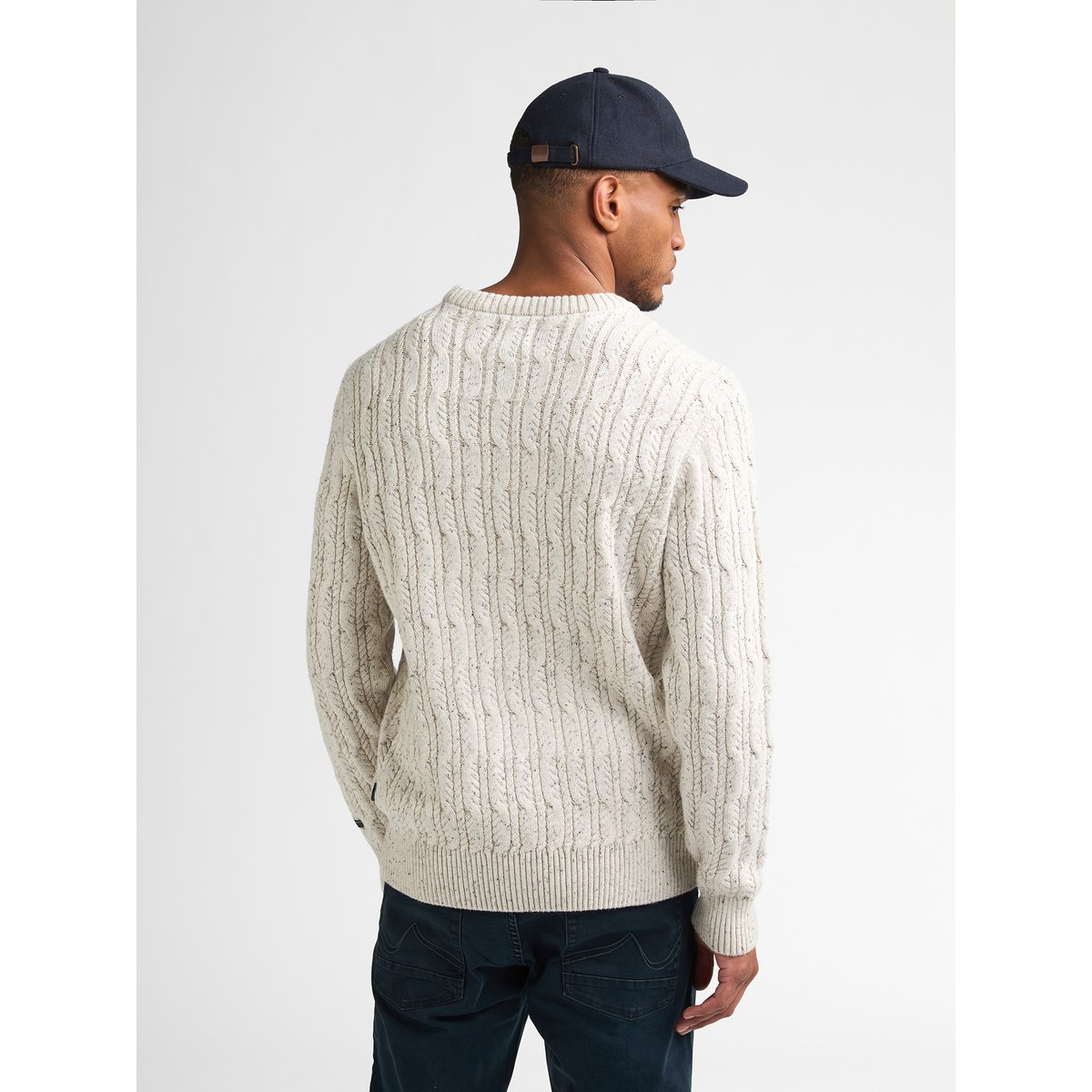 Pull torsadé steelgate blanc antique white melee, PETROL INDUSTRIES