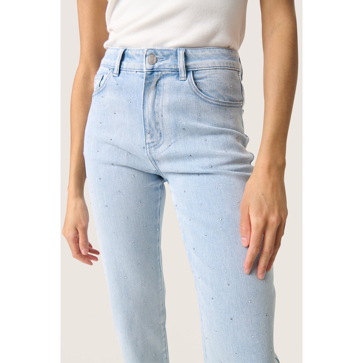 Jeans bleu medium blue denim, SOAKED IN LUXURY