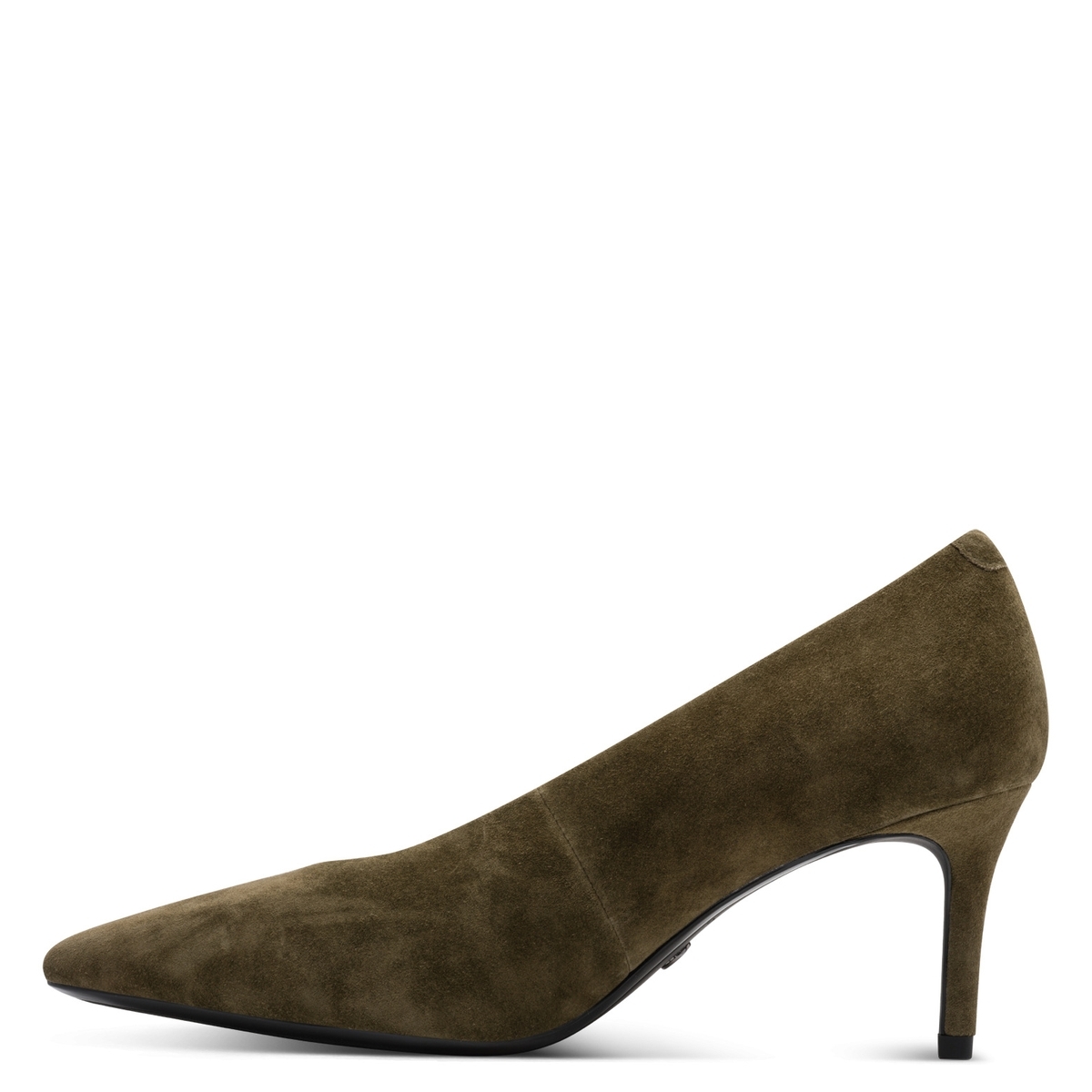 Escarpin en cuir vert olive, TAMARIS