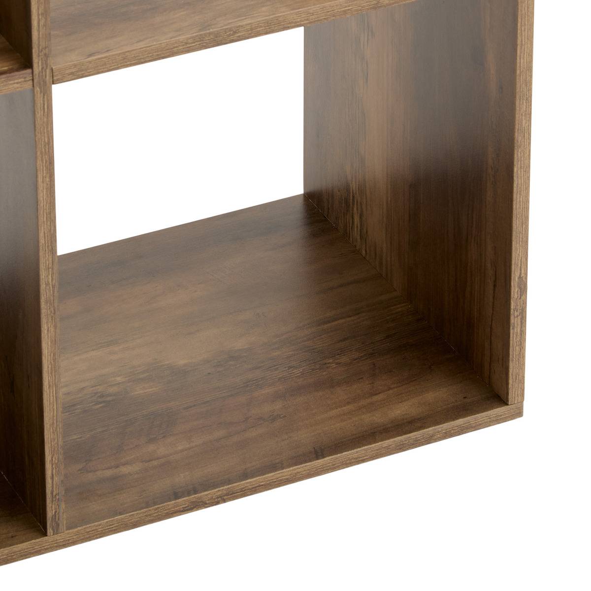 Étagère 4 cases en bois et métal MIX'N MODUL marron, 5FIVE SIMPLY SMART