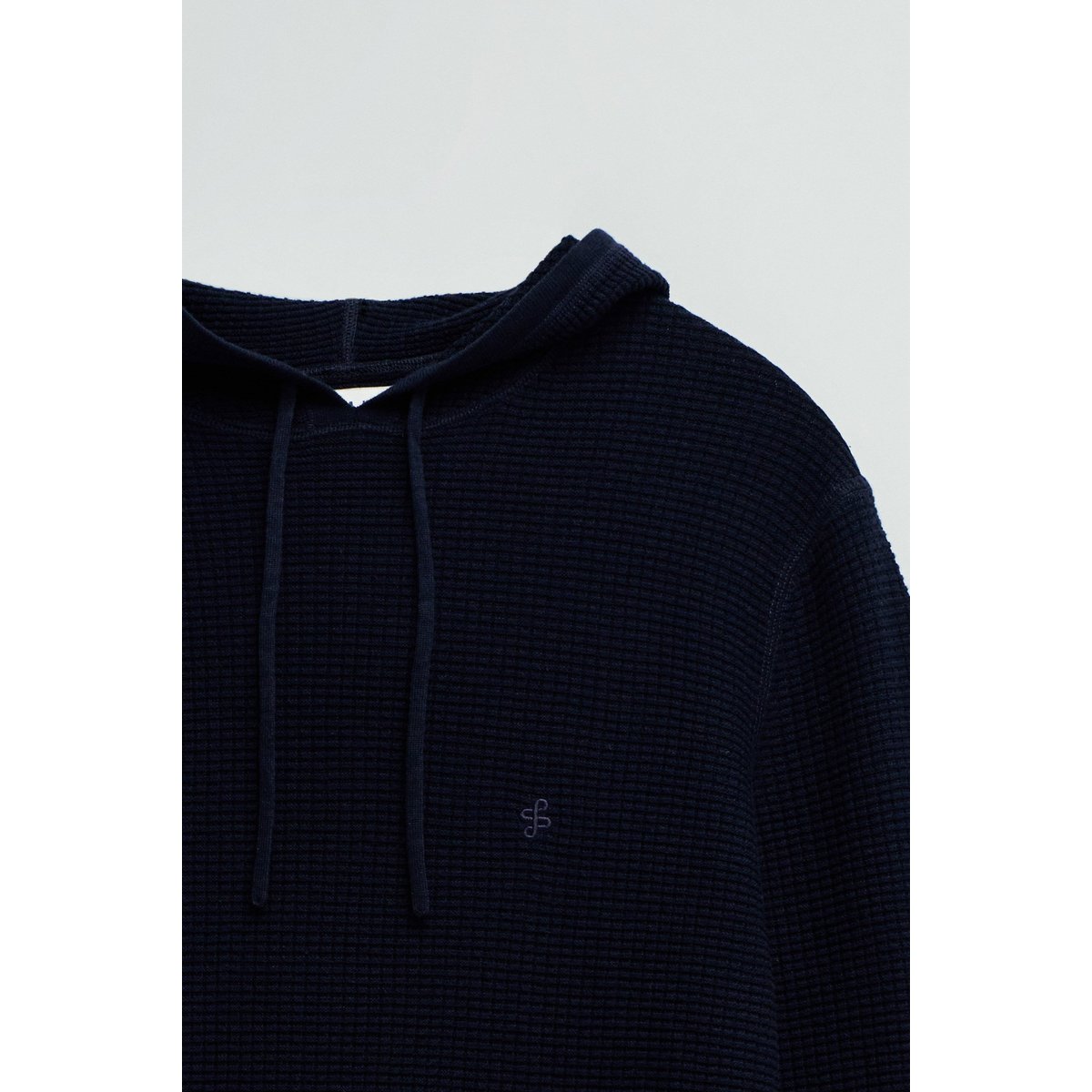 HOODIE EN MAILLE TEXTURÉE bleu, SALSA JEANS
