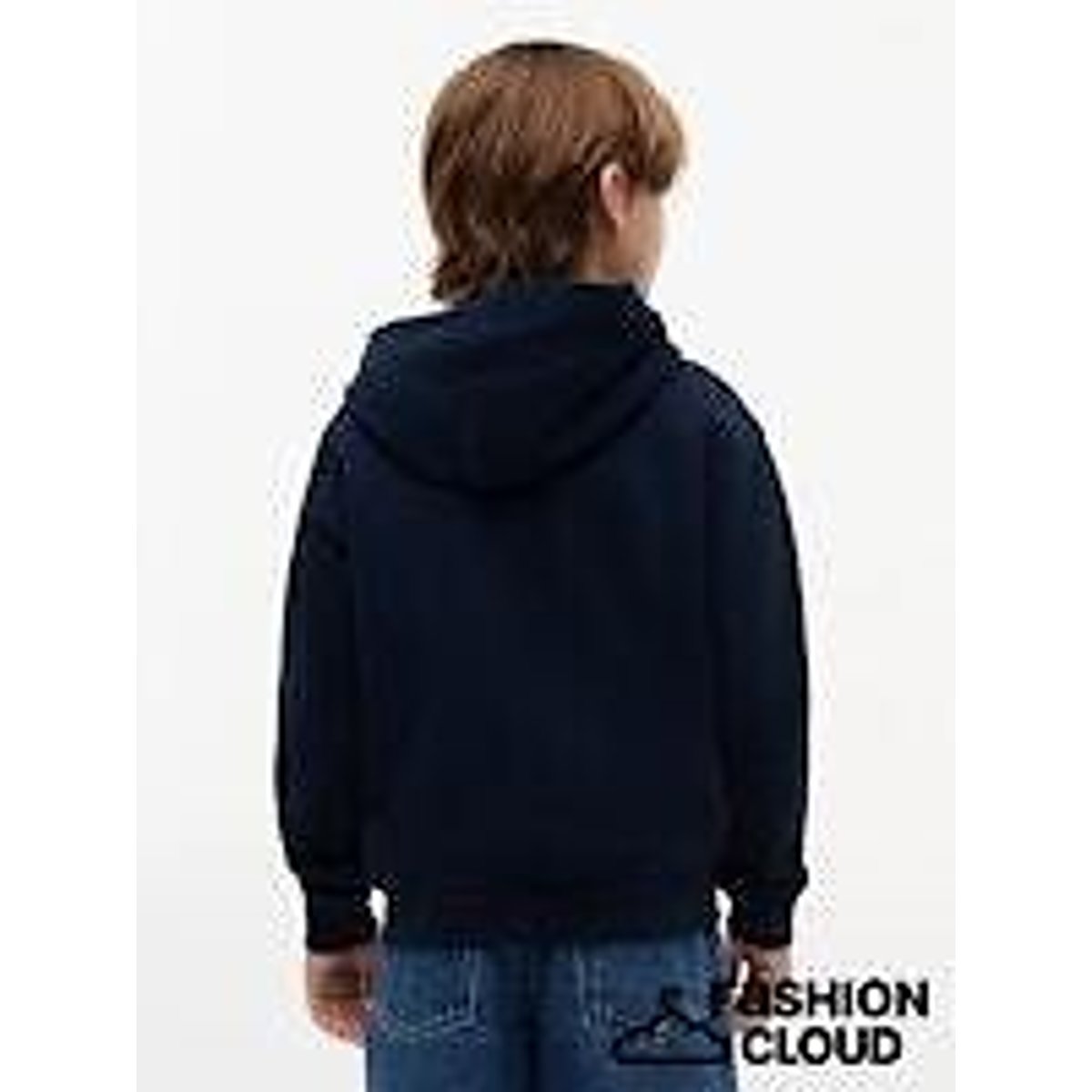 Sweat zippé à capuche bleu marine, TOMMY HILFIGER