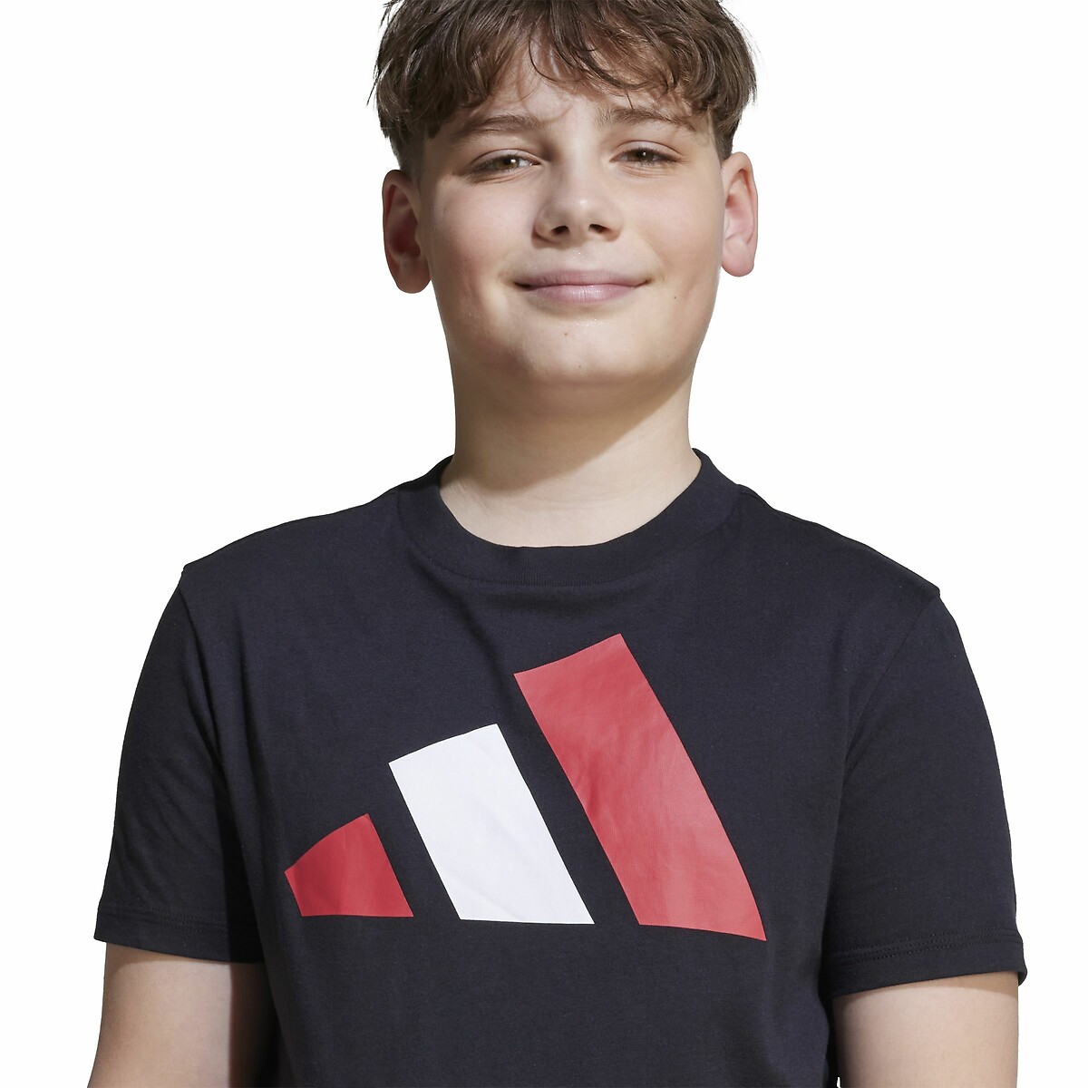 T-shirt de mangas curtas, em algodão preto , ADIDAS SPORTSWEAR