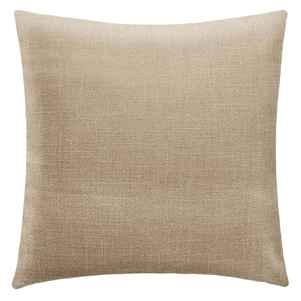 Coussin déhoussable CLEM beige lin, ATMOSPHERA