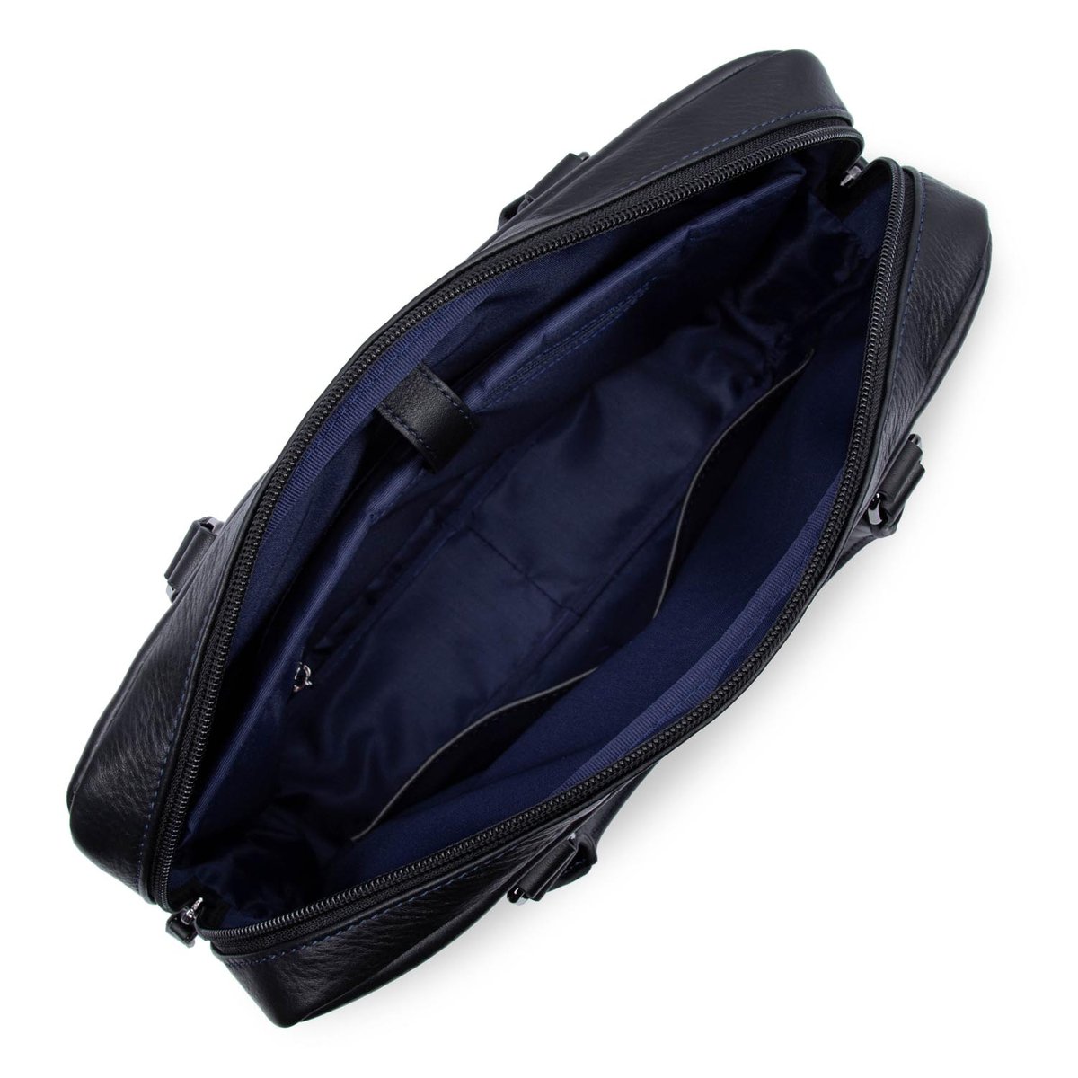 Porte documents SOFT VINTAGE HOMME noir - bleu, LANCASTER