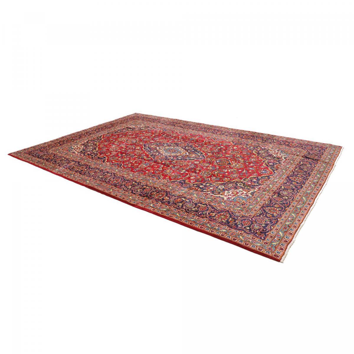 Tapis d'orient, motif oriental, noué main en laine, ARDAKAN 7 rouge, beige, bleu, UN AMOUR DE TAPIS