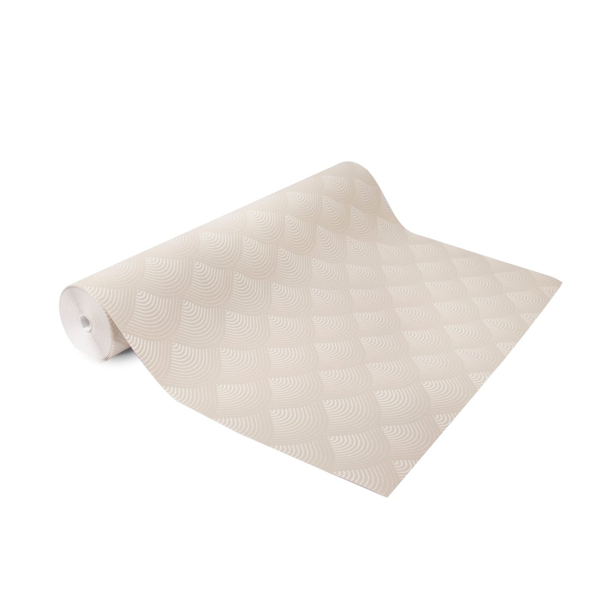Papier peint petites écailles Art Deco beige, SUPERFRESCO EASY