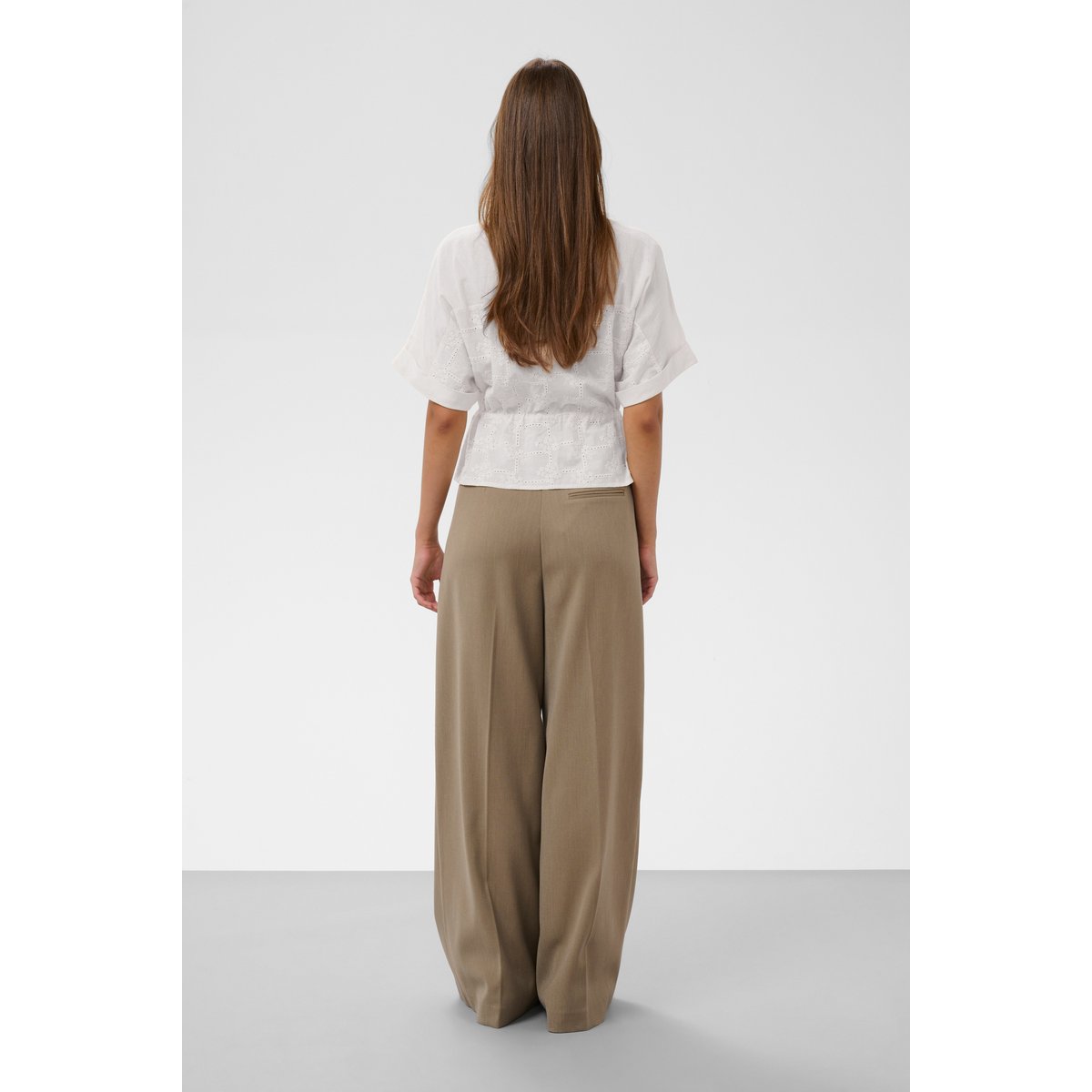 Blouse à manches longues blanc broken white, SOAKED IN LUXURY