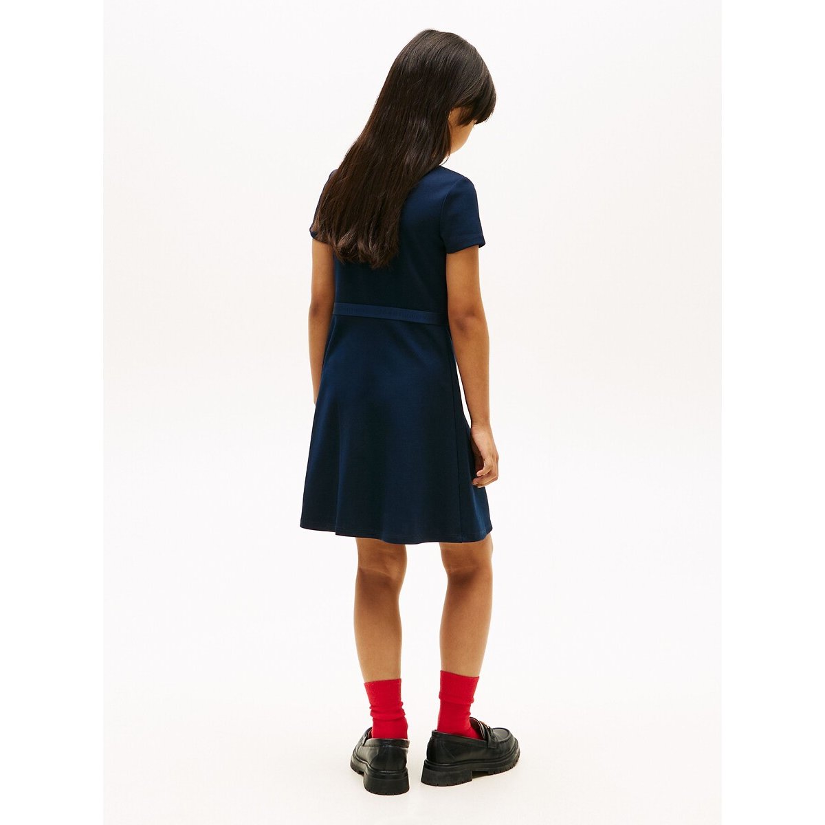 Short Sleeve Dress navy blue, TOMMY HILFIGER