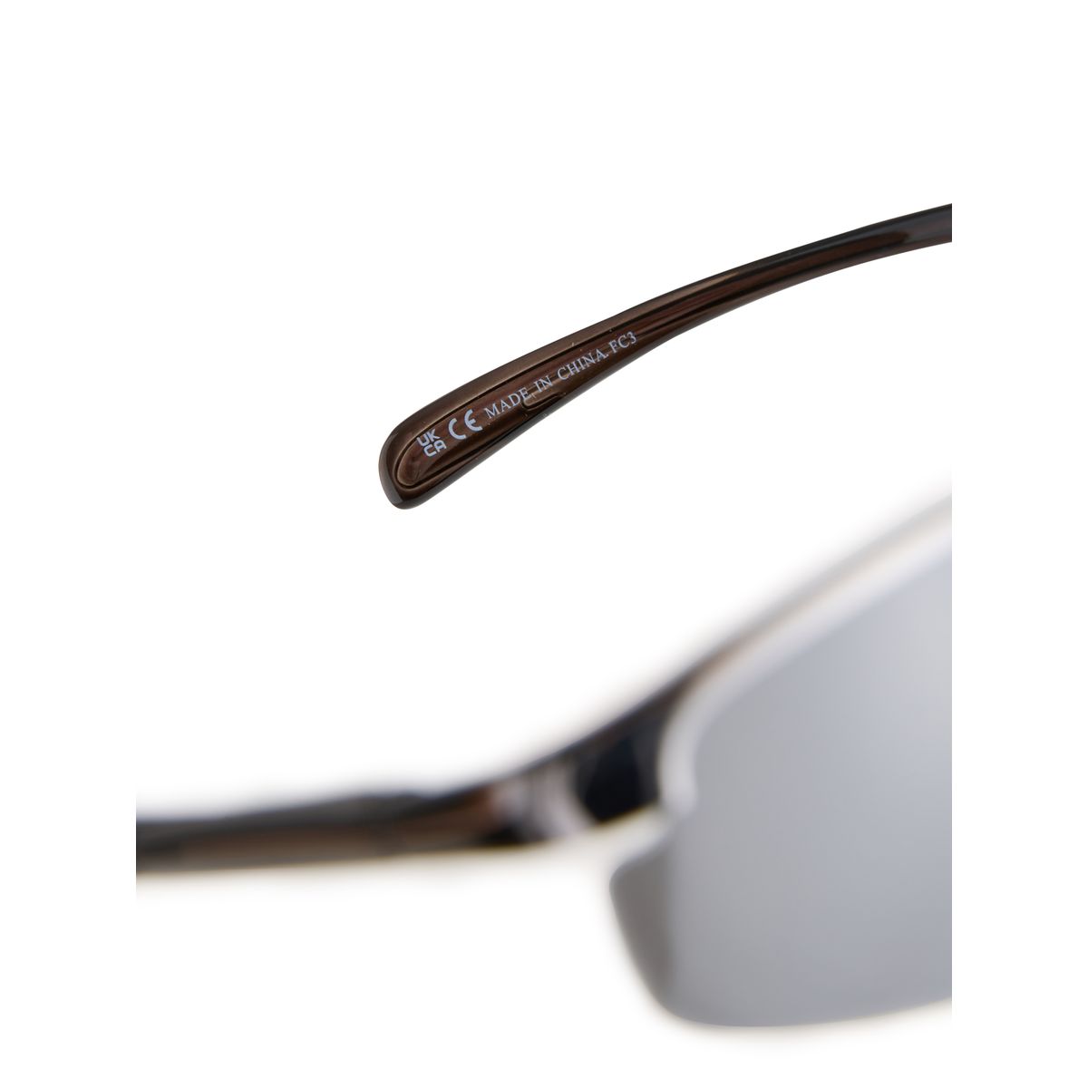 Lunettes de soleil polarisées rectangulaires onyx noir, NEXT