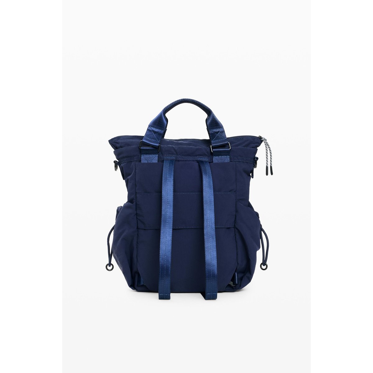 Sac à dos multipositions moyen en nylon bleu, DESIGUAL