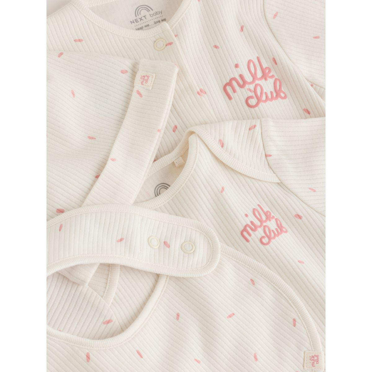 Dors-bien, body, bavoir et bonnet bébé, 4 pcs club du lait à la crème, NEXT