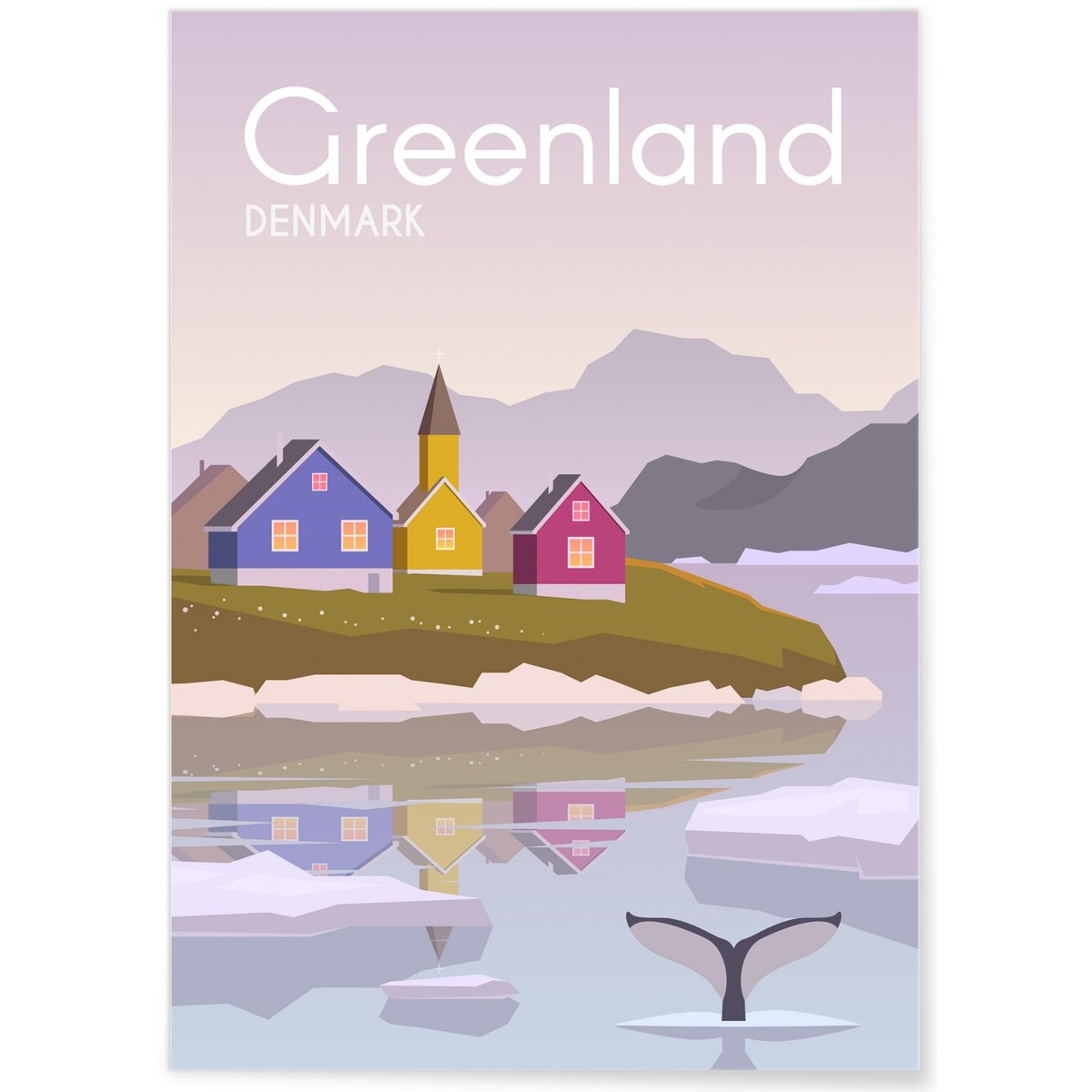 Poster Groenland blanc, L'AFFICHERIE