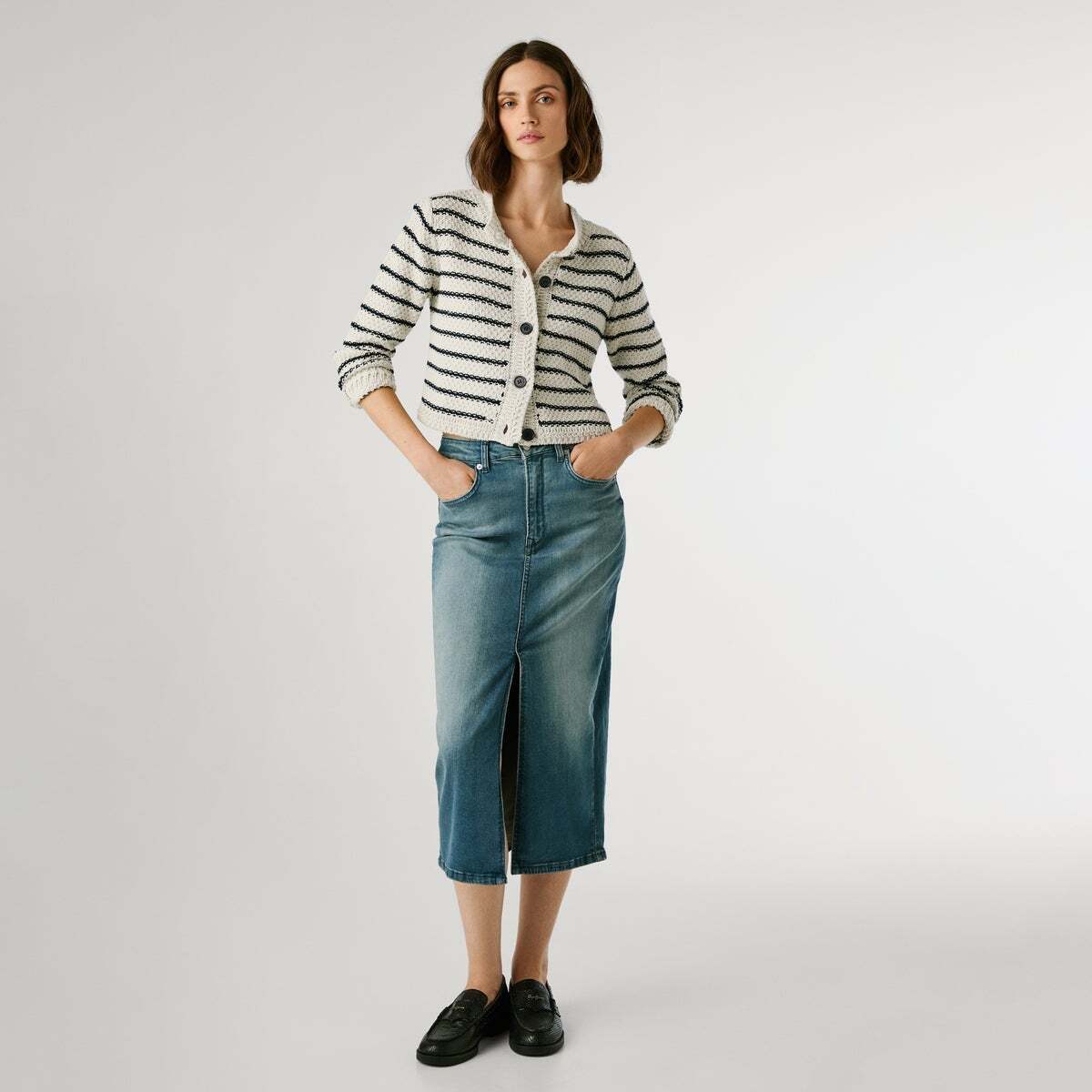 Jean Coupe Skinny, Taille Moyenne - Regent authentic smoke blue powerflex, PEPE JEANS
