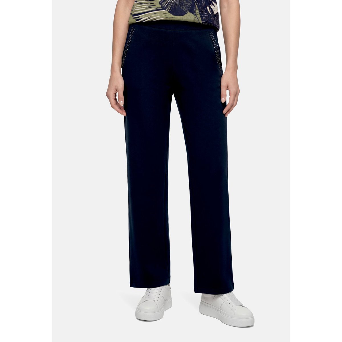 Pantalon à enfiler à poches extérieures dark sky, BETTY BARCLAY