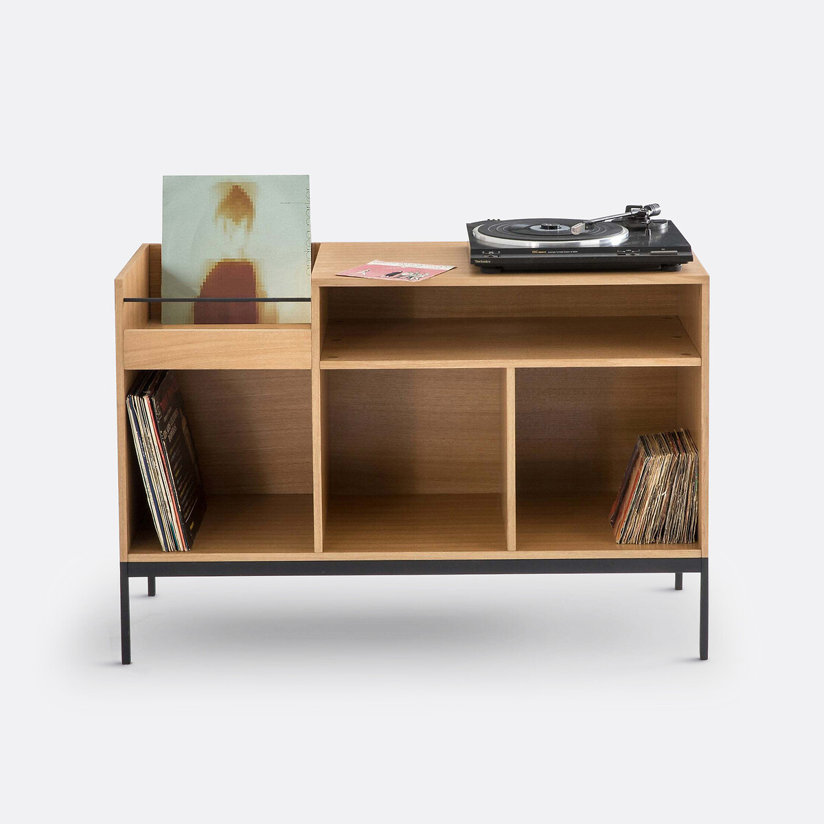Mueble de vinilo chapado en roble, Compo roble, LA REDOUTE INTERIEURS