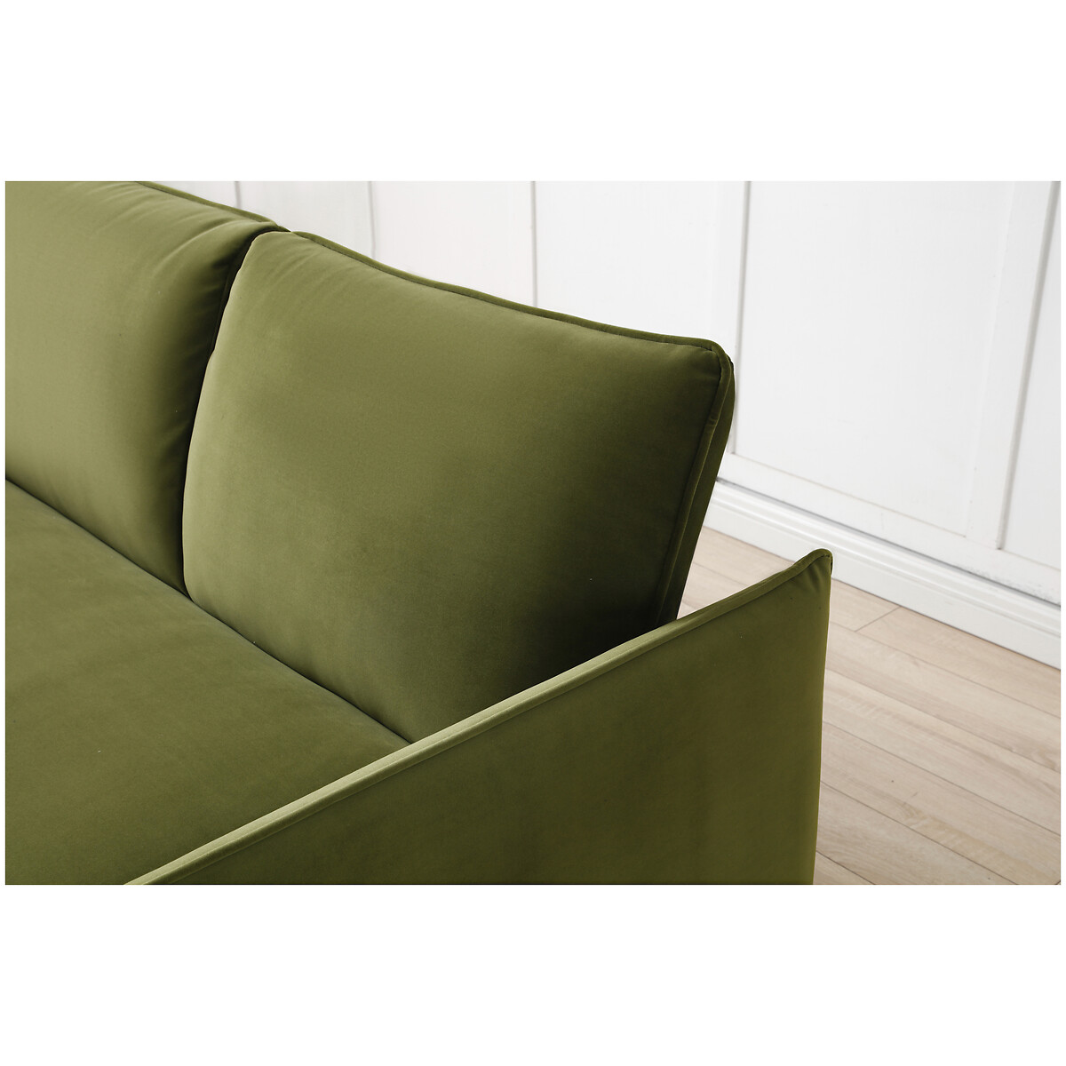Beatrice Velvet 2 Seater Pop Up Sofa Bed olive, ÉDITÉ
