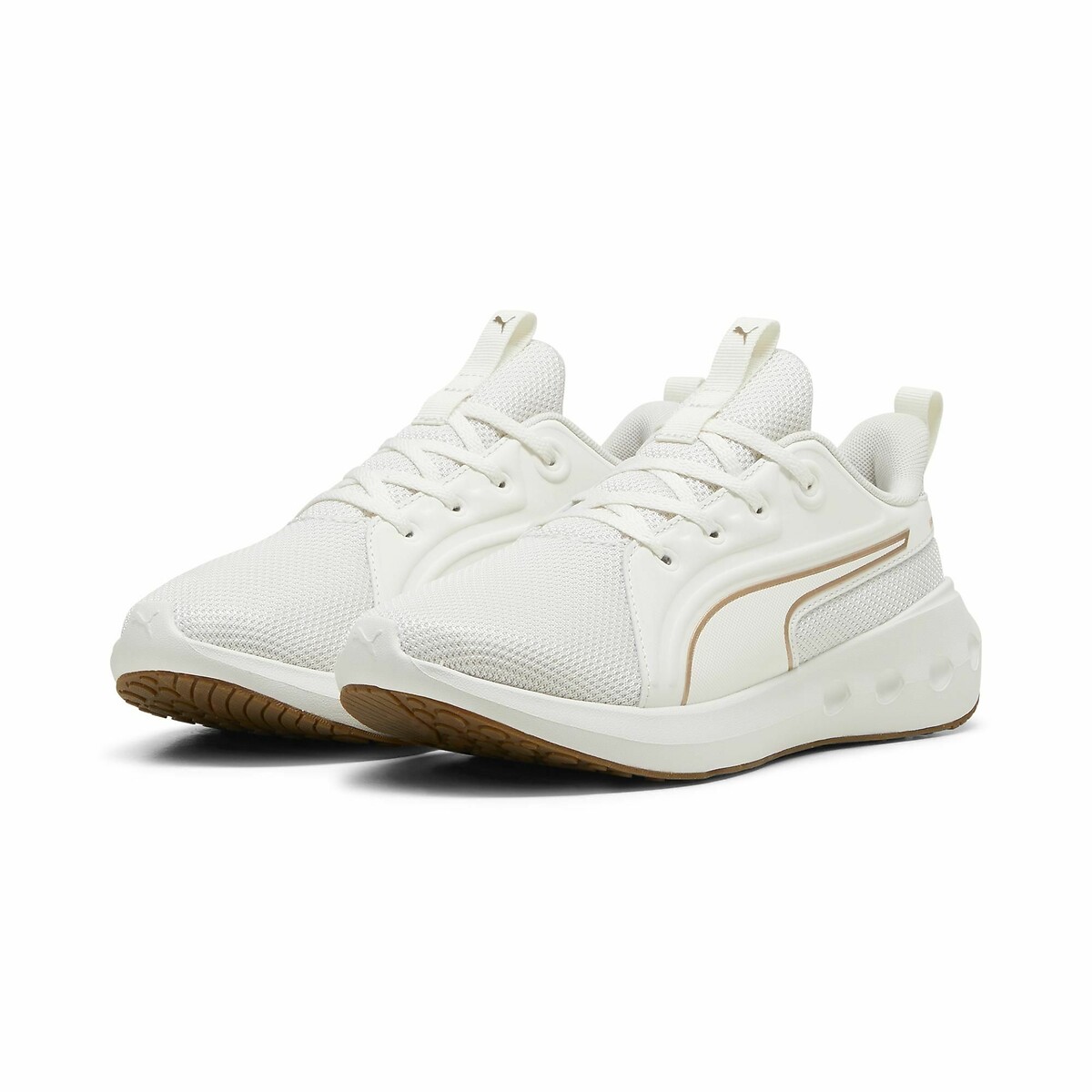 Baskets Softride Carson blanc/doré, PUMA